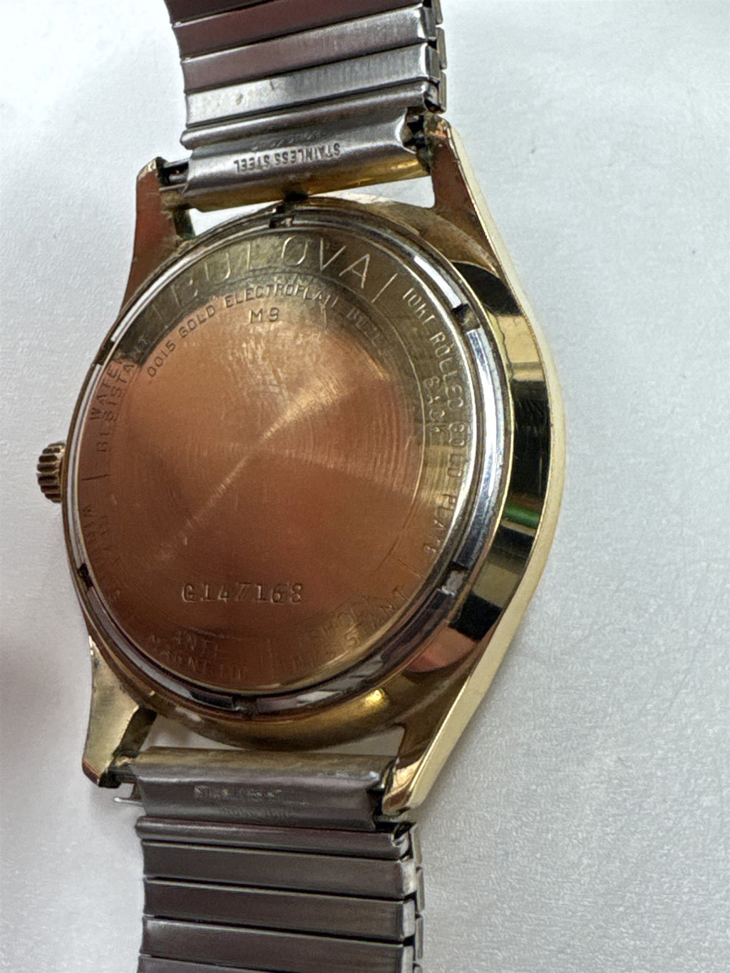 VTG Bulova M9 Mens Watch 23 Jewels Rolled Gold Automatic Mechanical
