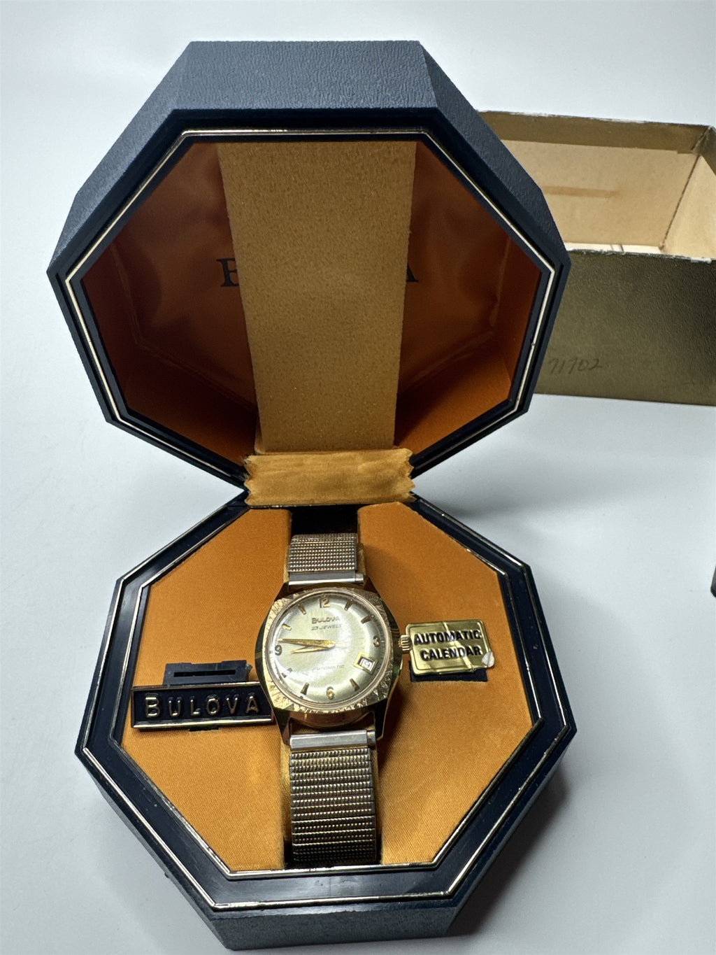 VTG Bulova M9 Mens Watch 23 Jewels Rolled Gold Automatic Mechanical