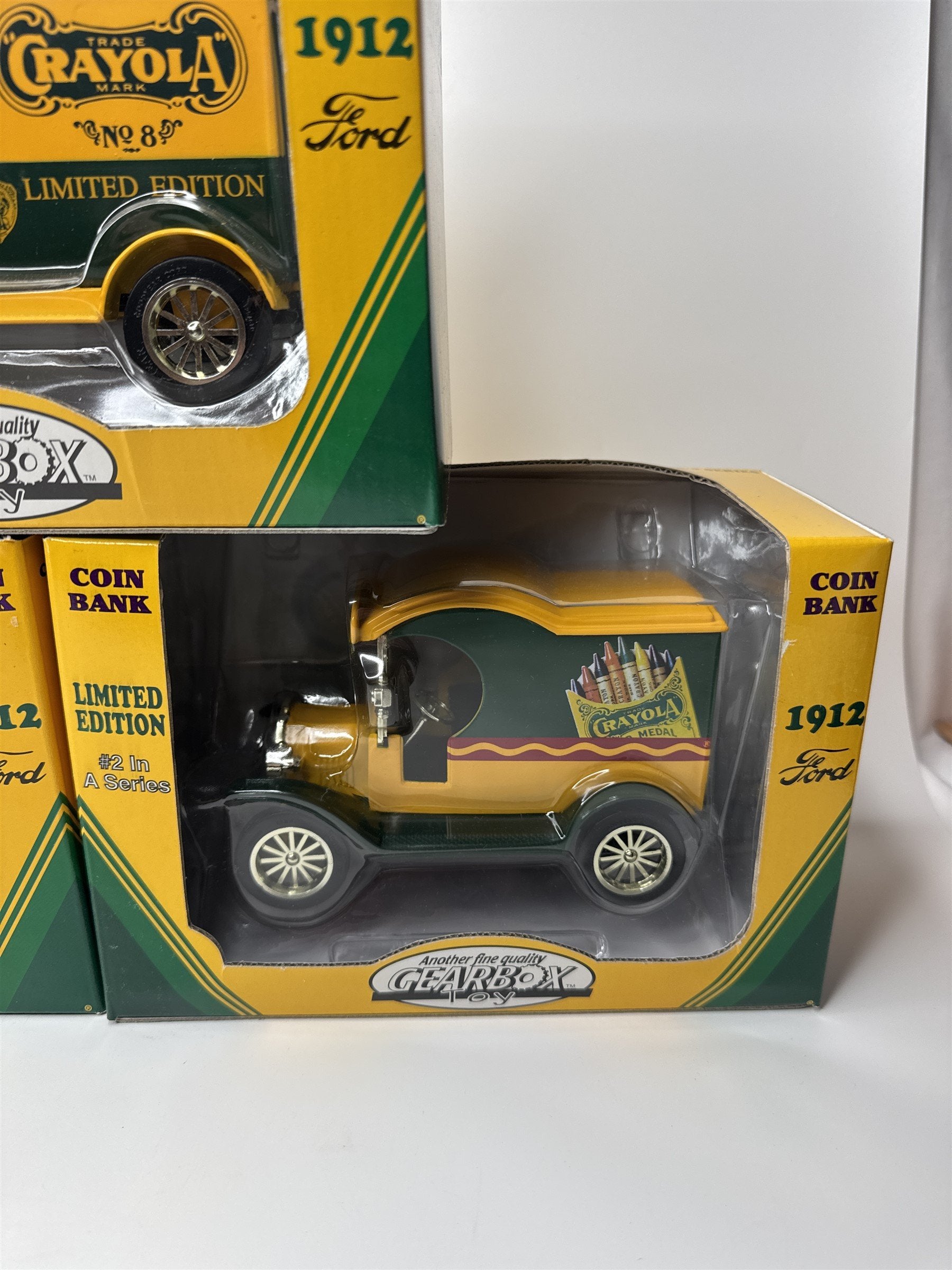 Gearbox Crayola 1912 Ford Bank #1 #2 #3 Complete Limited Edition Set of 3 NIB