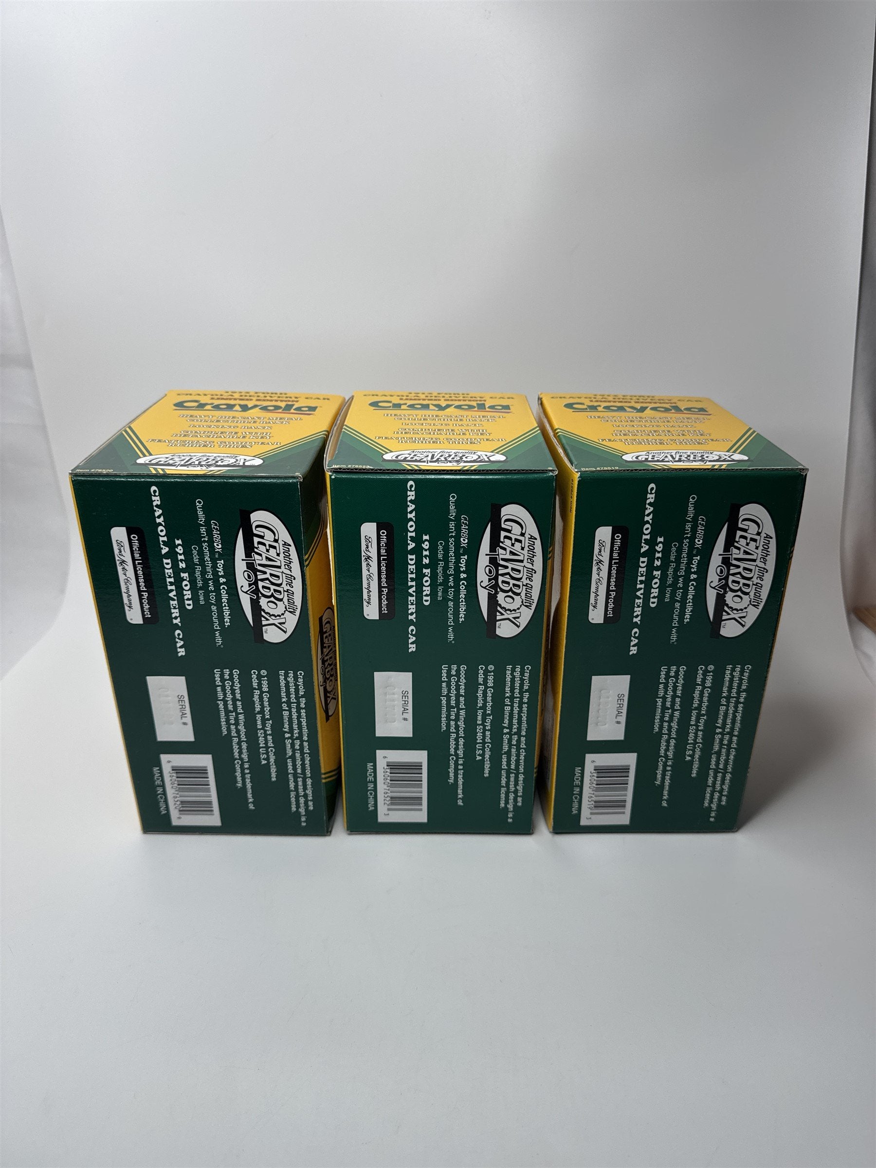 Gearbox Crayola 1912 Ford Bank #1 #2 #3 Complete Limited Edition Set of 3 NIB