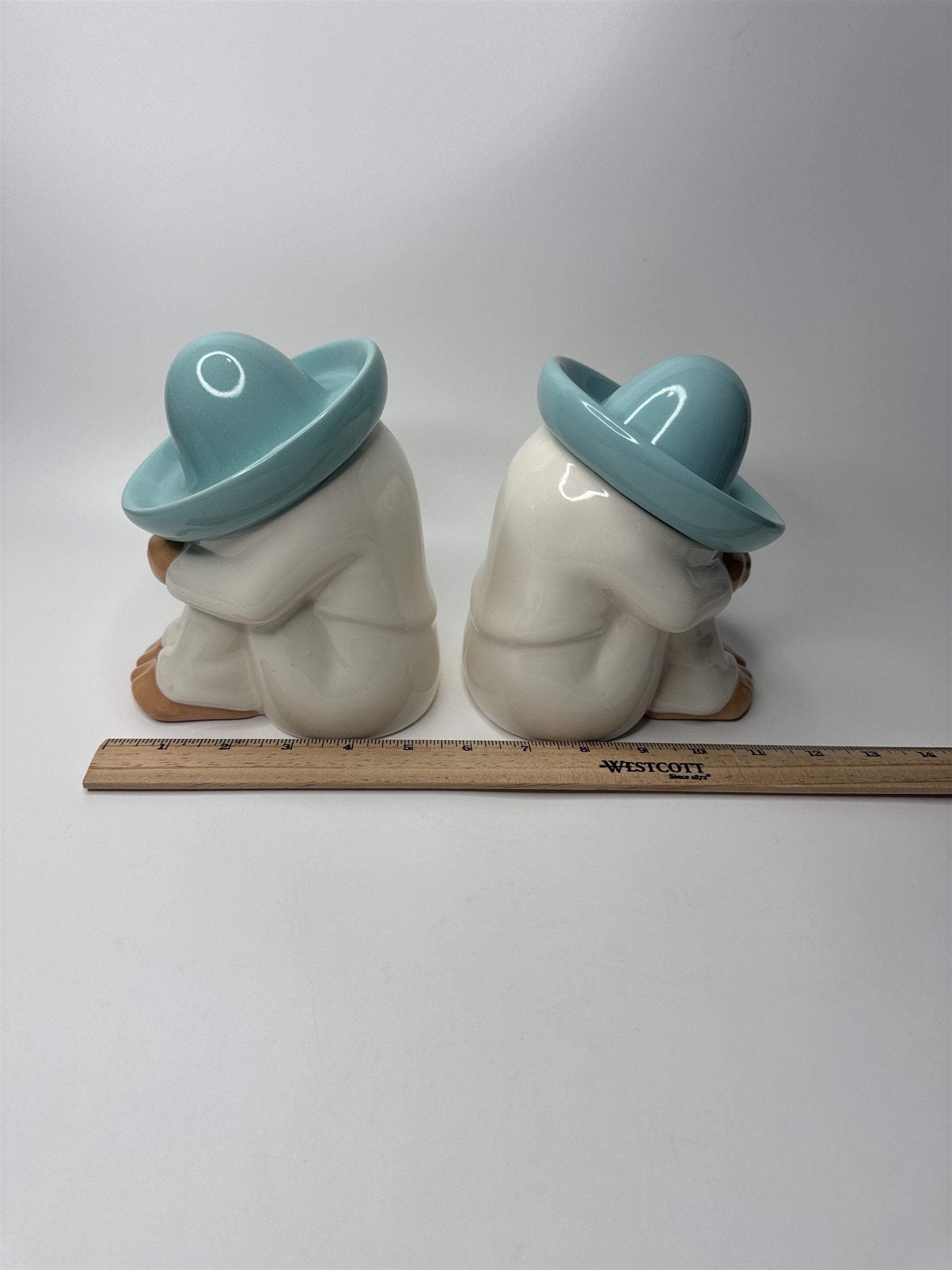 Set of 2 Vintage Homco Home Interiors Accents Bookends Pepe Pedro Mexican Figure