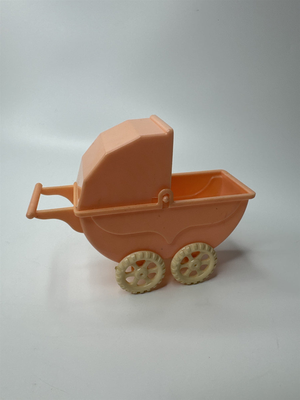 Vintage Doll House Renewal Baby Carriage Plastic 1950s 60s Pink USA DB Wannatoy