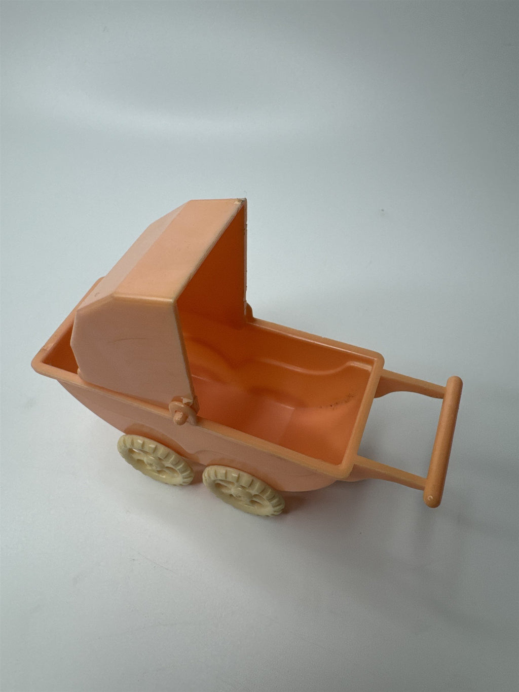 Vintage Doll House Renewal Baby Carriage Plastic 1950s 60s Pink USA DB Wannatoy
