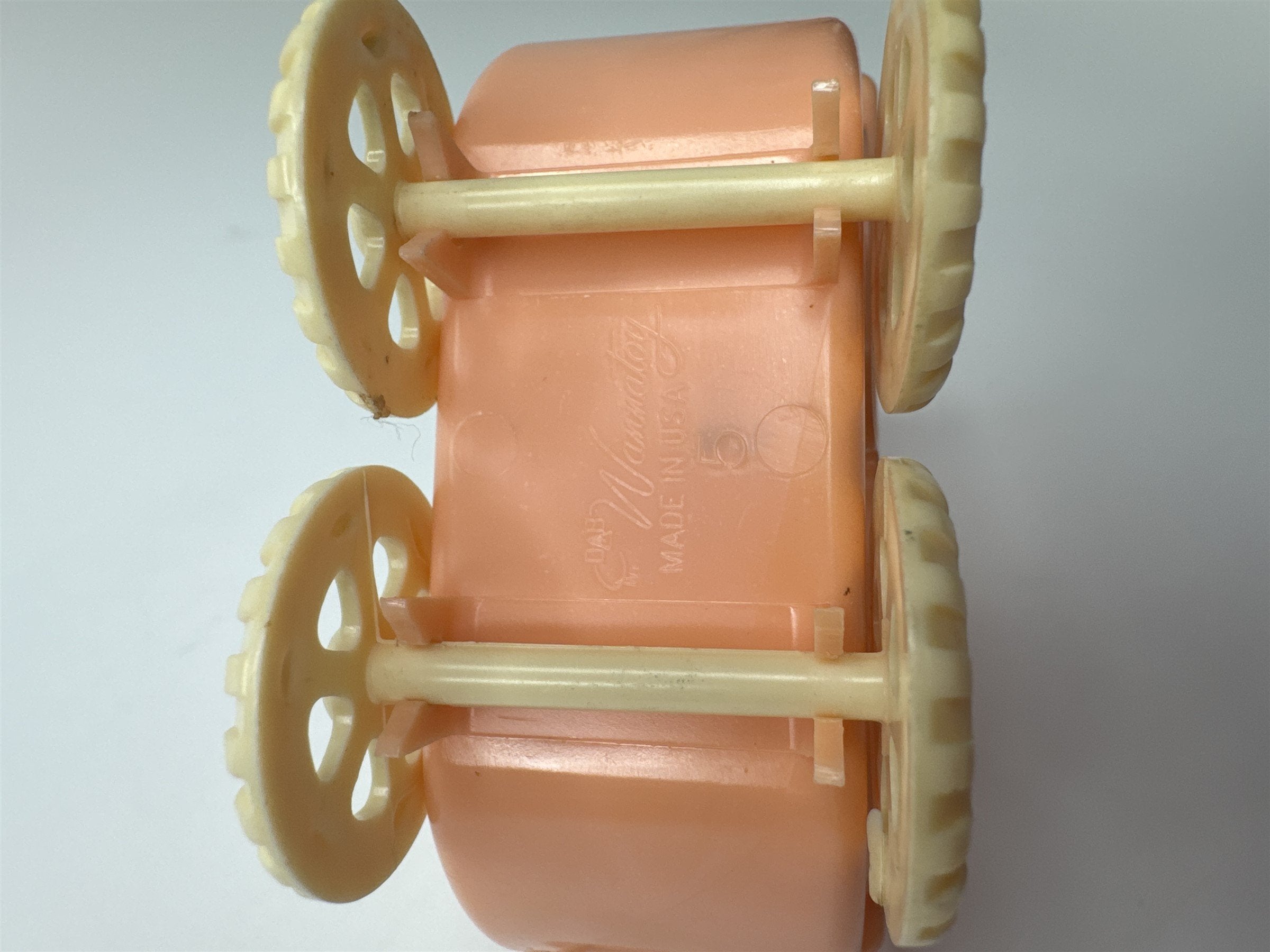 Vintage Doll House Renewal Baby Carriage Plastic 1950s 60s Pink USA DB Wannatoy