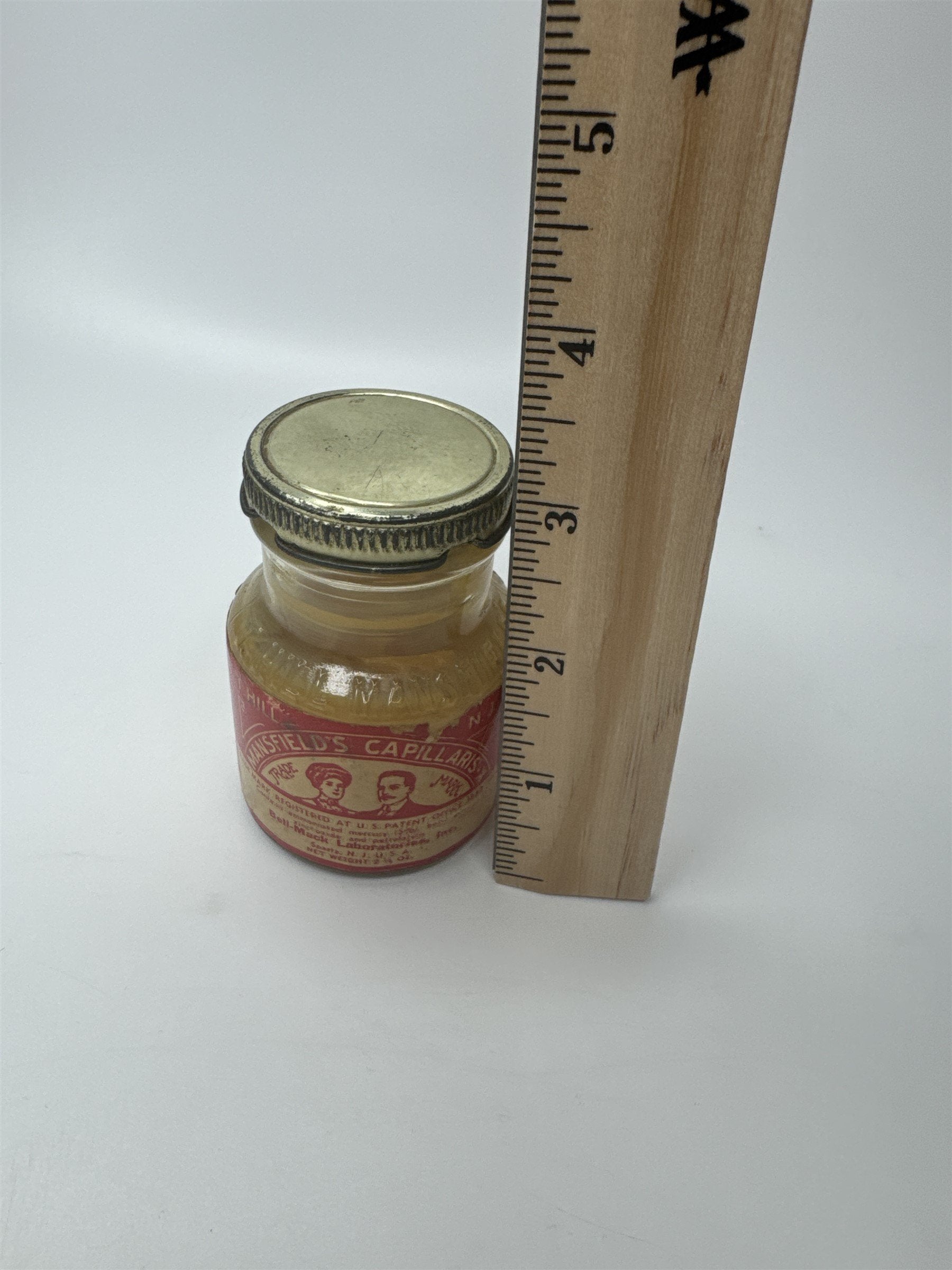 T. Hill NJ Mansfield's Capillaris-X Bell-Mack Laboratories Skincare Empty Jar
