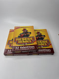 3 Boxes of 2002 Mattel Fisher-Price Rescue Heroes 32 Valentines Cards /w Seals