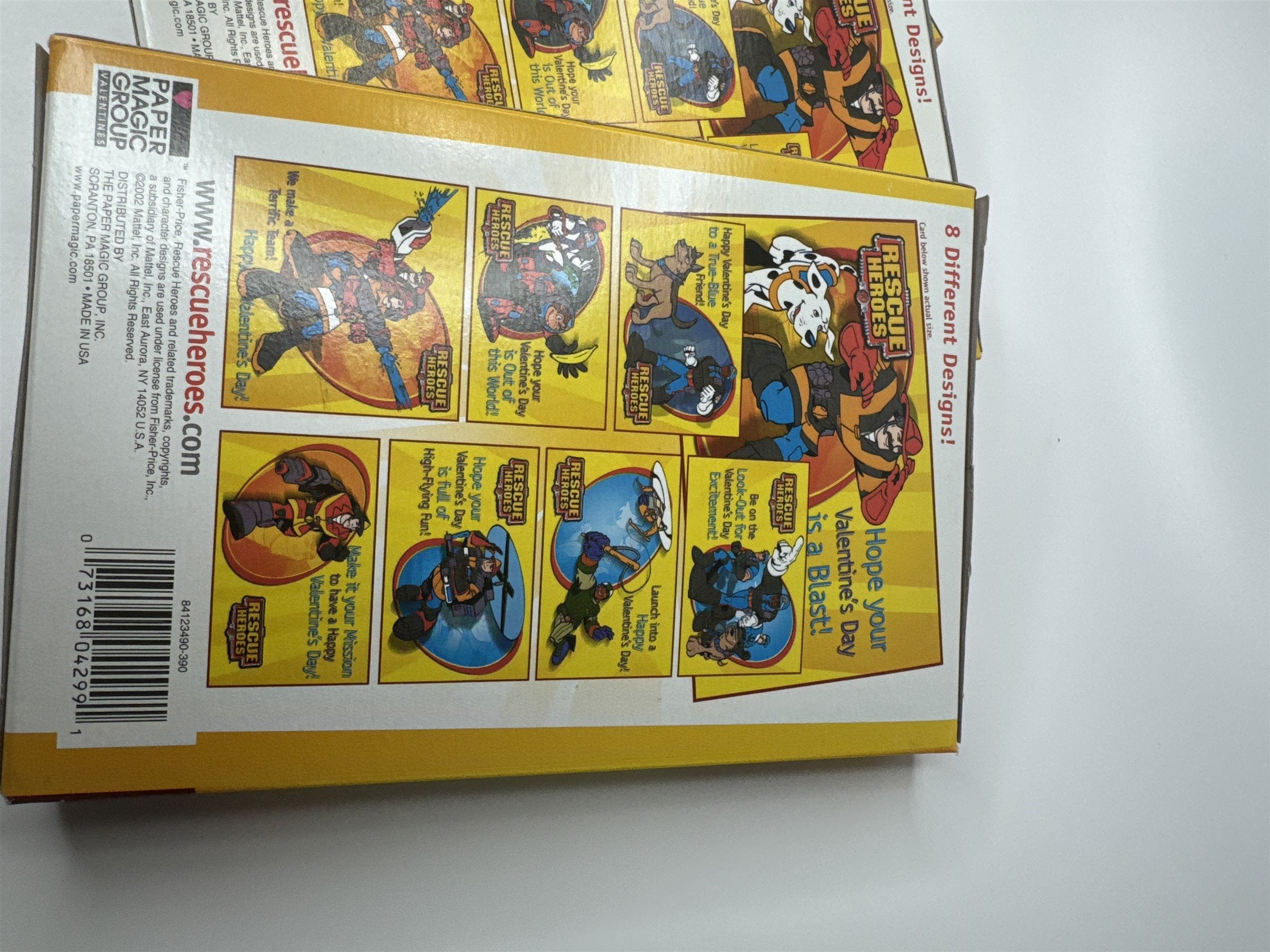3 Boxes of 2002 Mattel Fisher-Price Rescue Heroes 32 Valentines Cards /w Seals