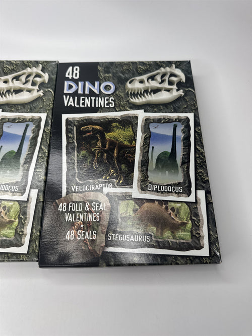 2 Boxes of DINO Valentines Day Cards 48ct Per Box Dino-Mite Designs Scranton PA