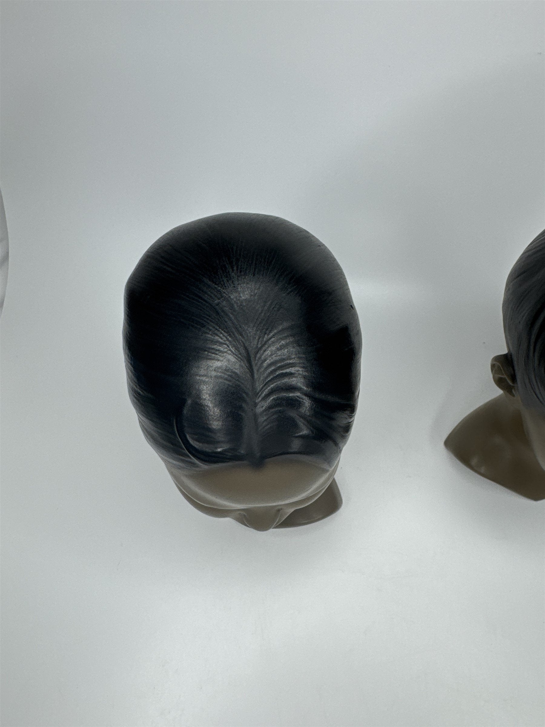 Set of 2 Vintage 1960s MCM Chalkware Unmarked MARWAL(?) Polynesian Busts