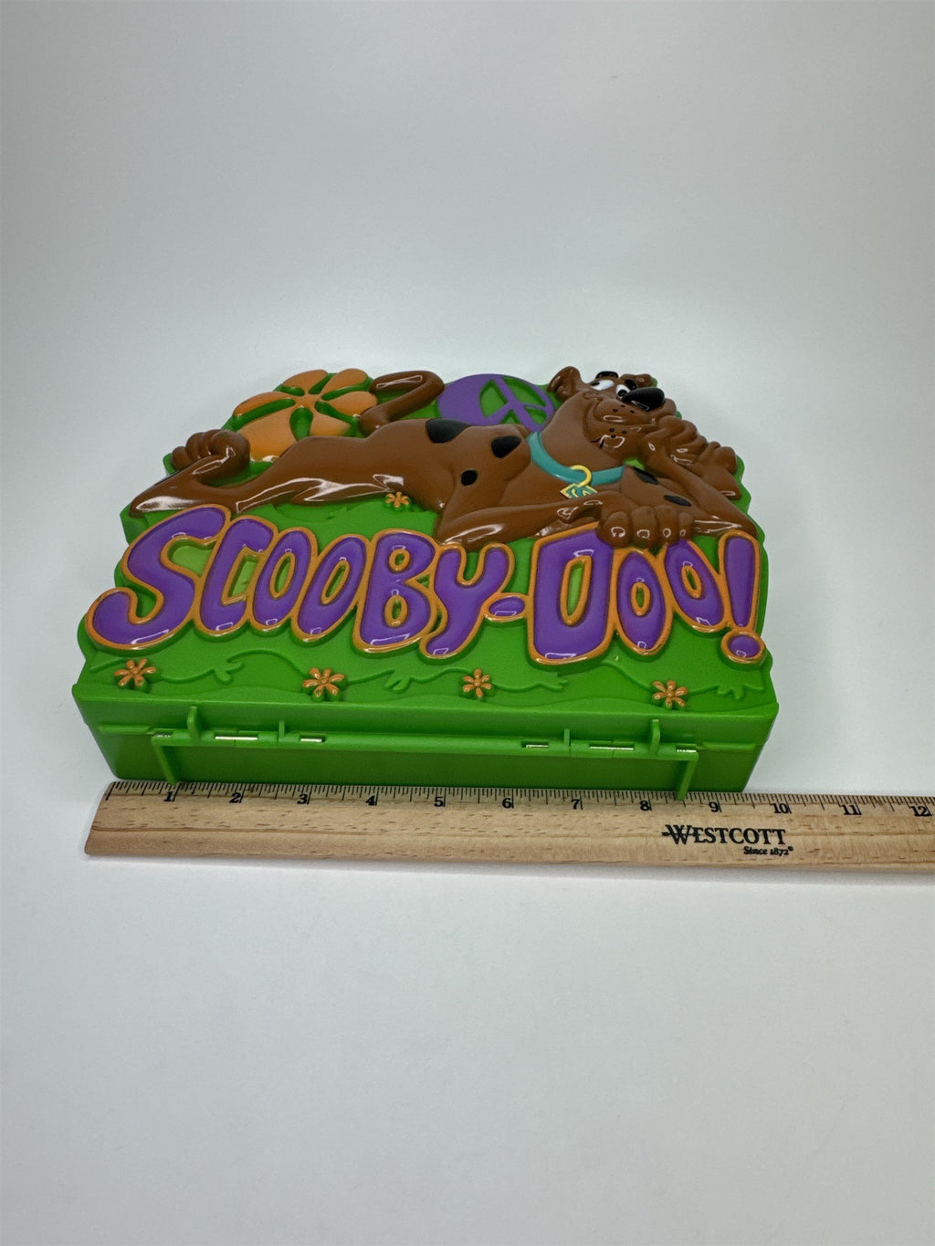 Flying Colors Green Scooby-Doo Storage Box Coloring Box *BROKEN LATCH*