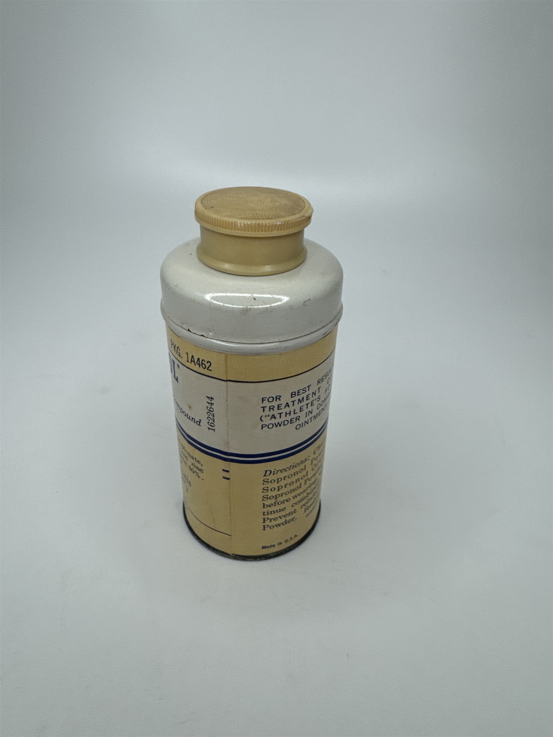 Vintage 2oz Sopronol Powder Improved Wyeth Laboratories Phila. PA *Seems Full*