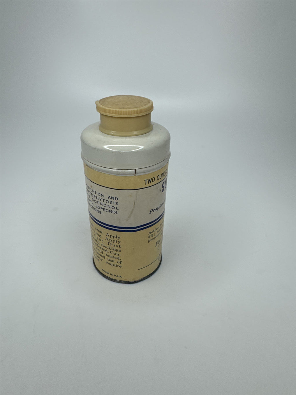 Vintage 2oz Sopronol Powder Improved Wyeth Laboratories Phila. PA *Seems Full*