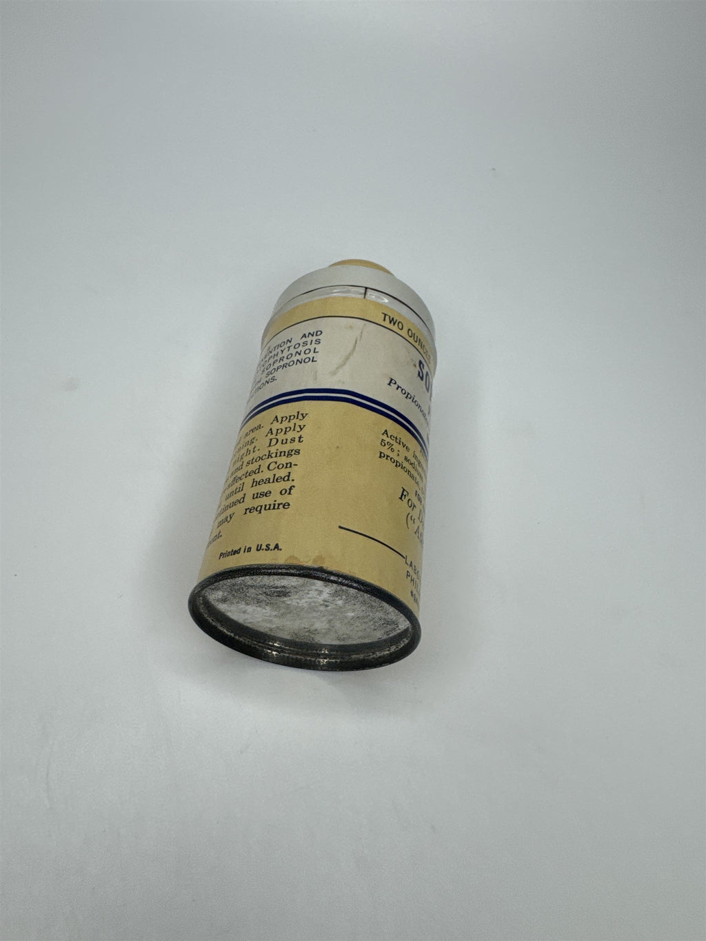 Vintage 2oz Sopronol Powder Improved Wyeth Laboratories Phila. PA *Seems Full*