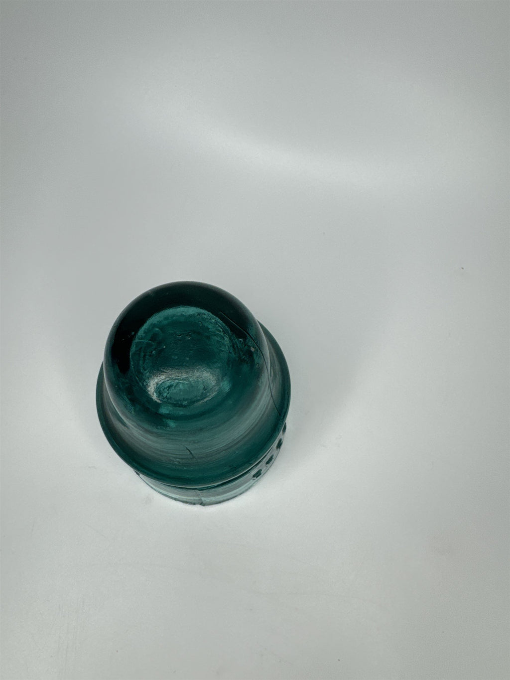 VTG Brookfield 4" Insulator Blue Aqua Green NY Chip on Bottom