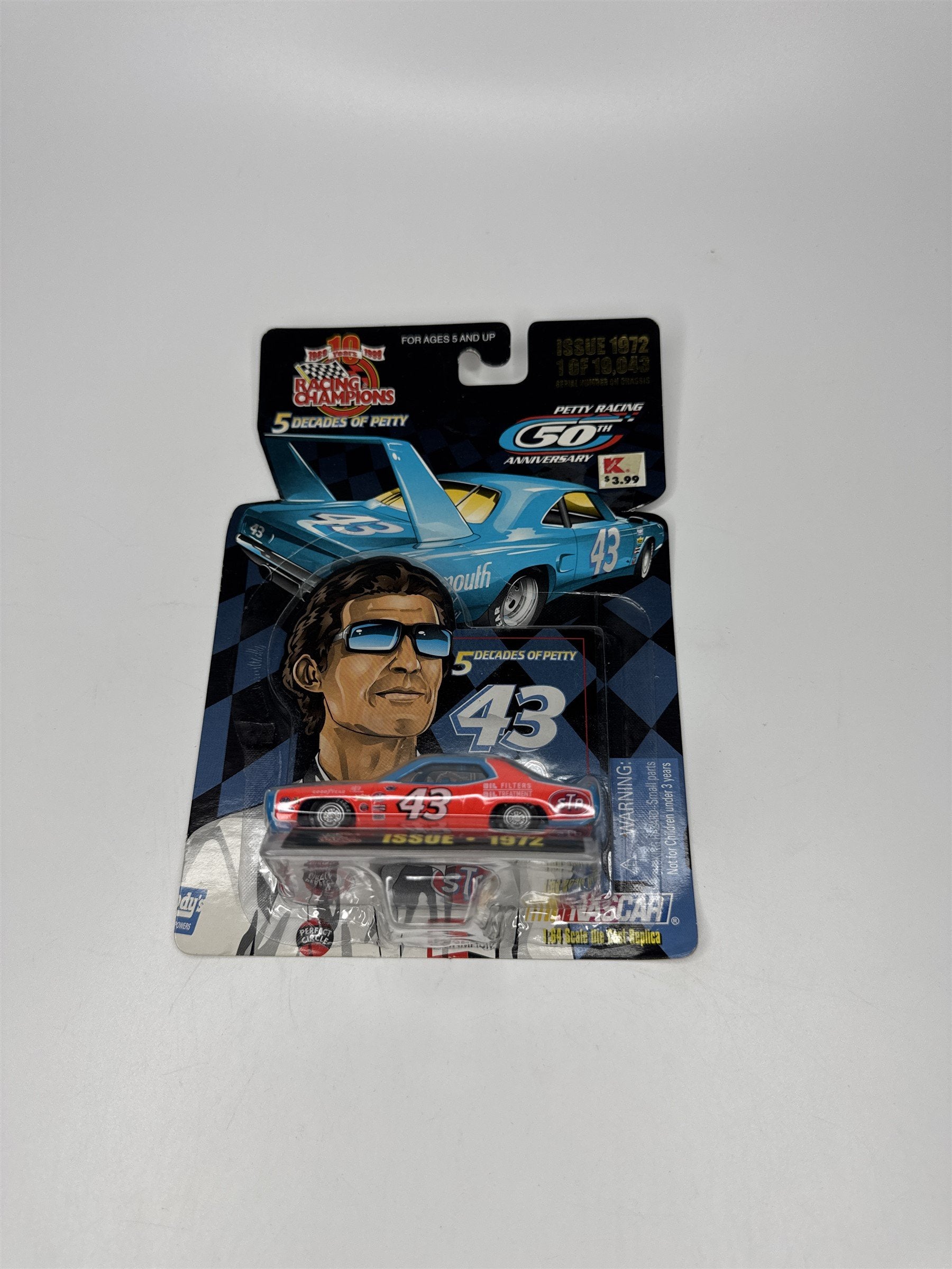 Vintage Racing Champions 5 Decades of Petty #43 Issue 1972 Richard Petty Diecast