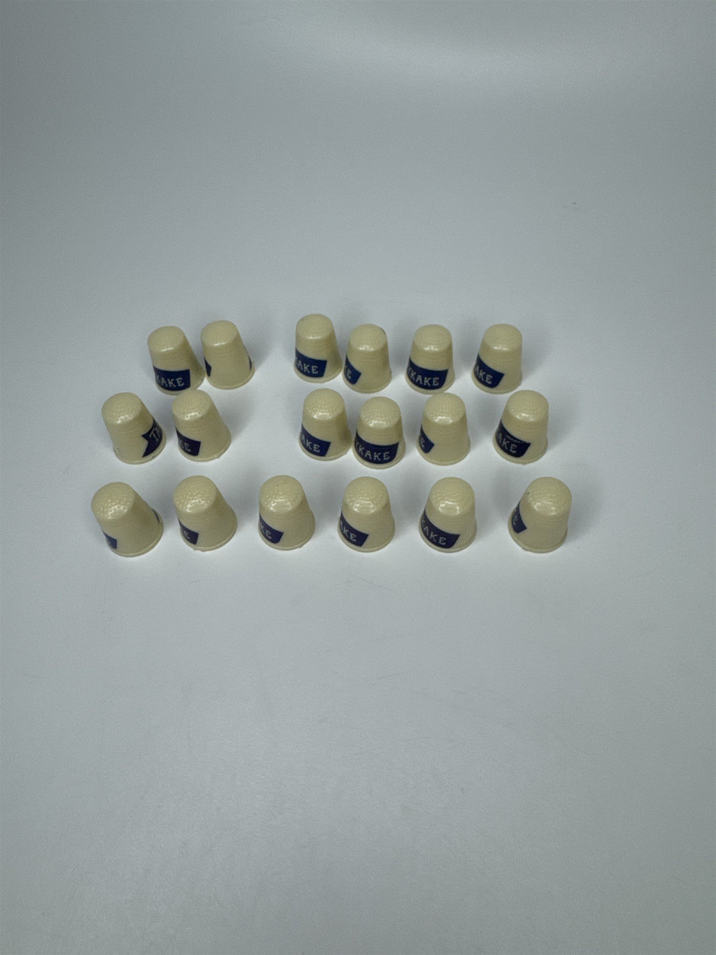 Lot of 18 Vintage Tastykake Sewing Thimbles Made in USA Advertising Promo