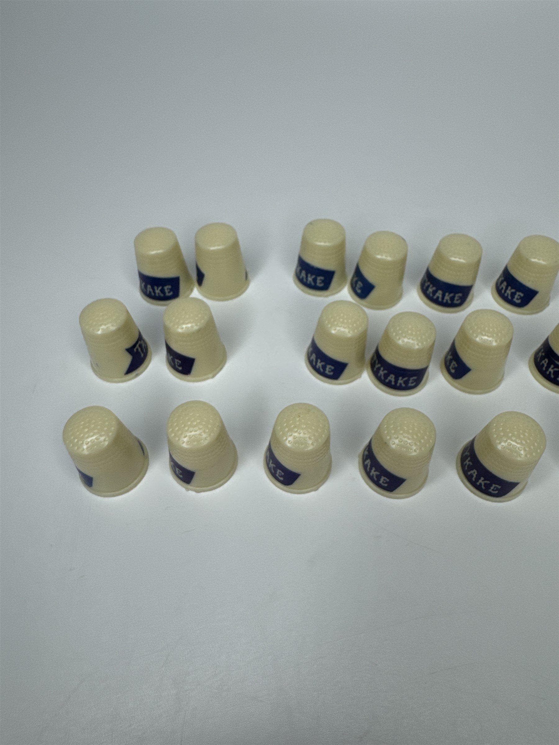 Lot of 18 Vintage Tastykake Sewing Thimbles Made in USA Advertising Promo
