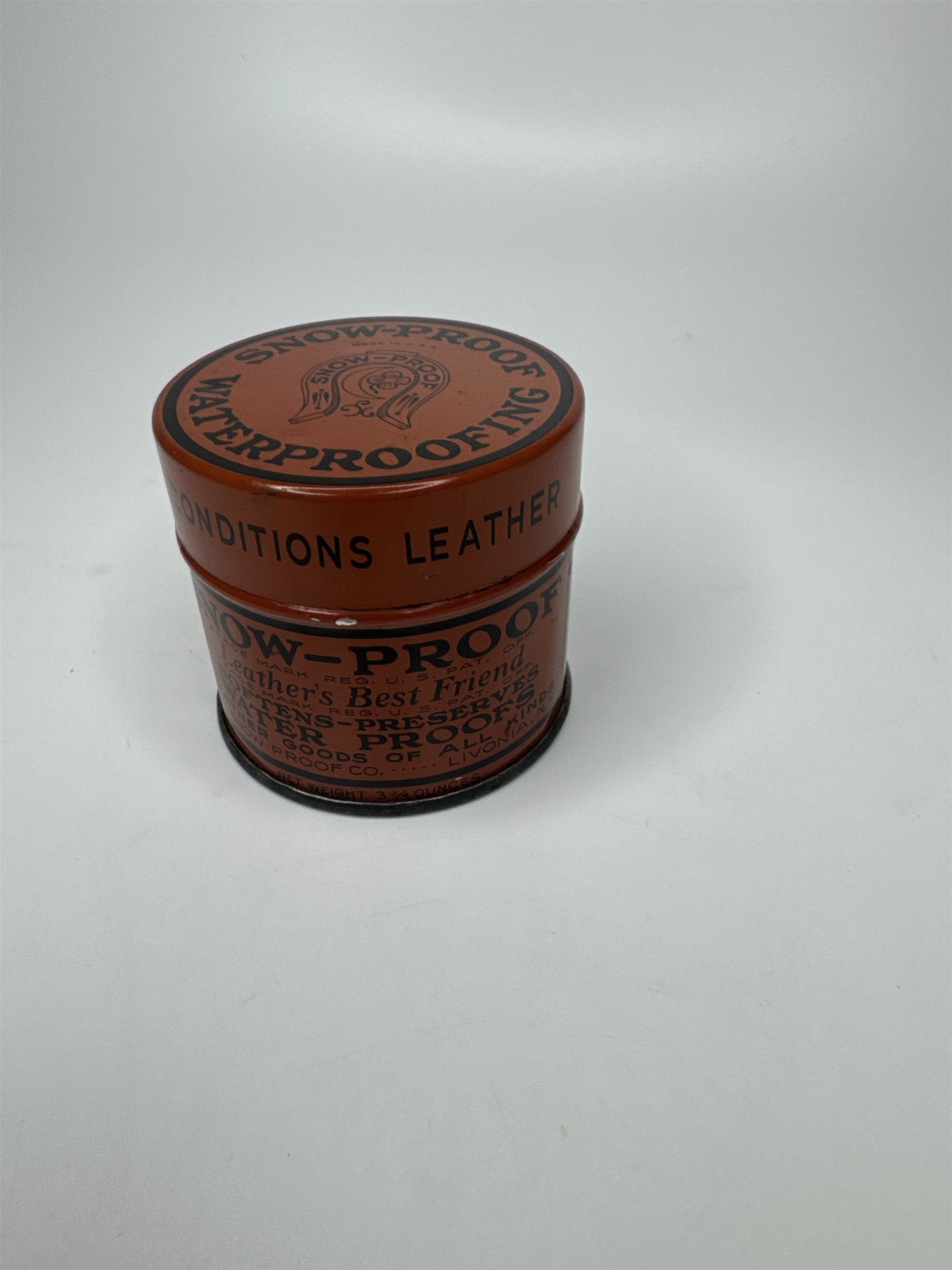 Vintage SNOW-PROOF Waterproofing for Leather (Has Some Left!!)