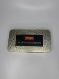 Vintage Wrangler HERO Silver Edition Gold-Tone Empty Wallet Tin Only