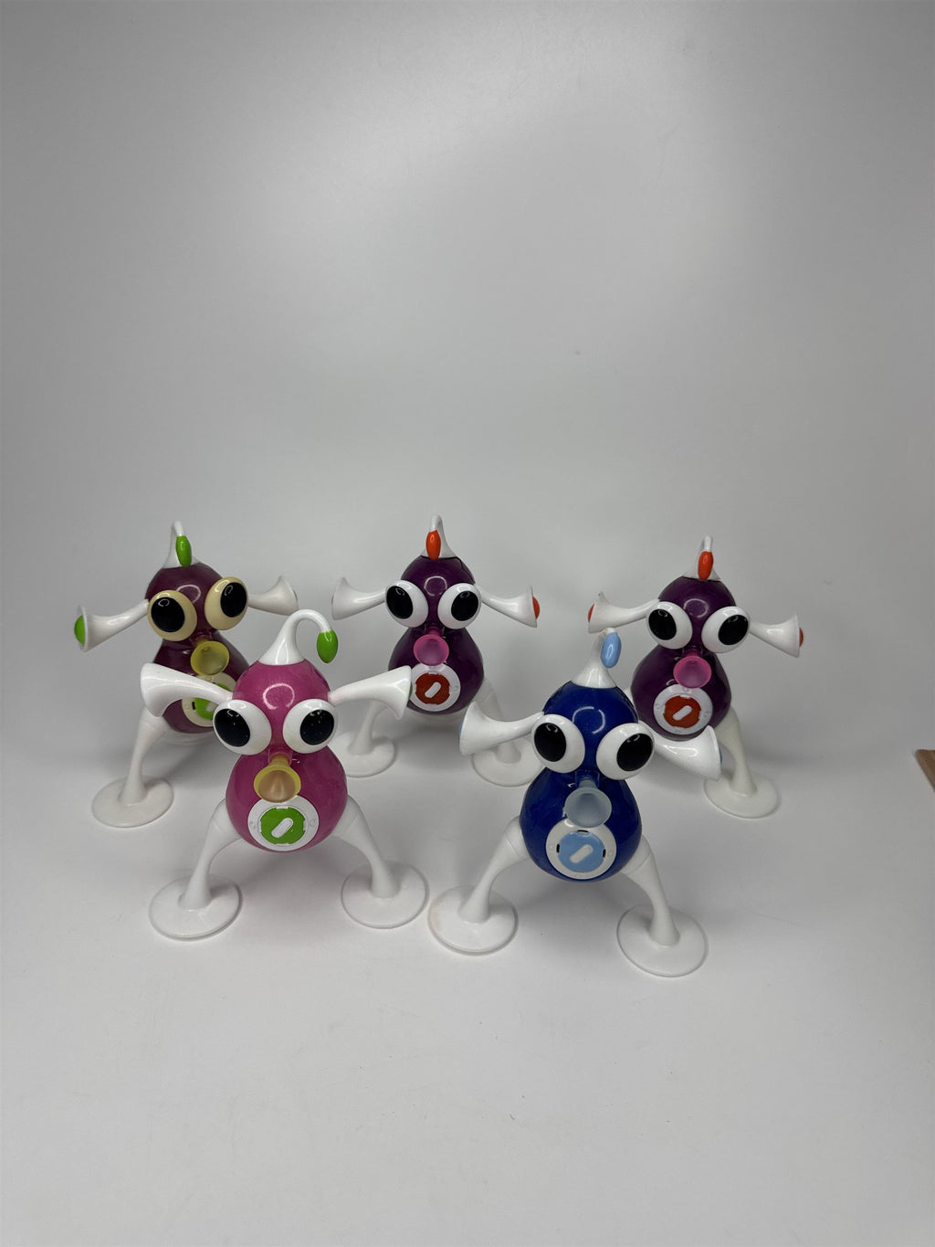 2006 McDonalds Zizzle Toys Lot of 5 iZ Robot Action Figure Toys