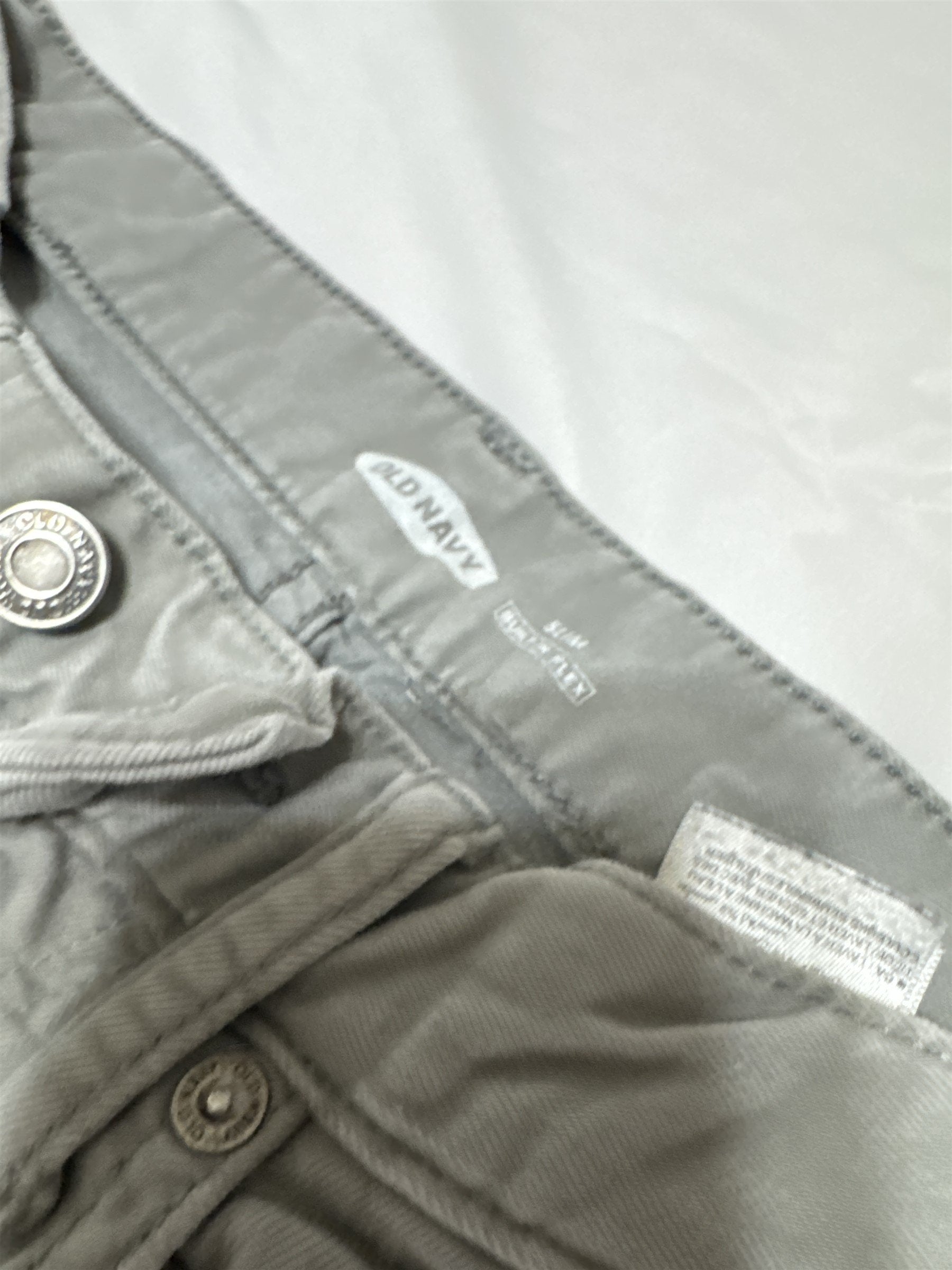 Mens Old Navy Slim Built-In Flex Gray Casual Pants 29x30