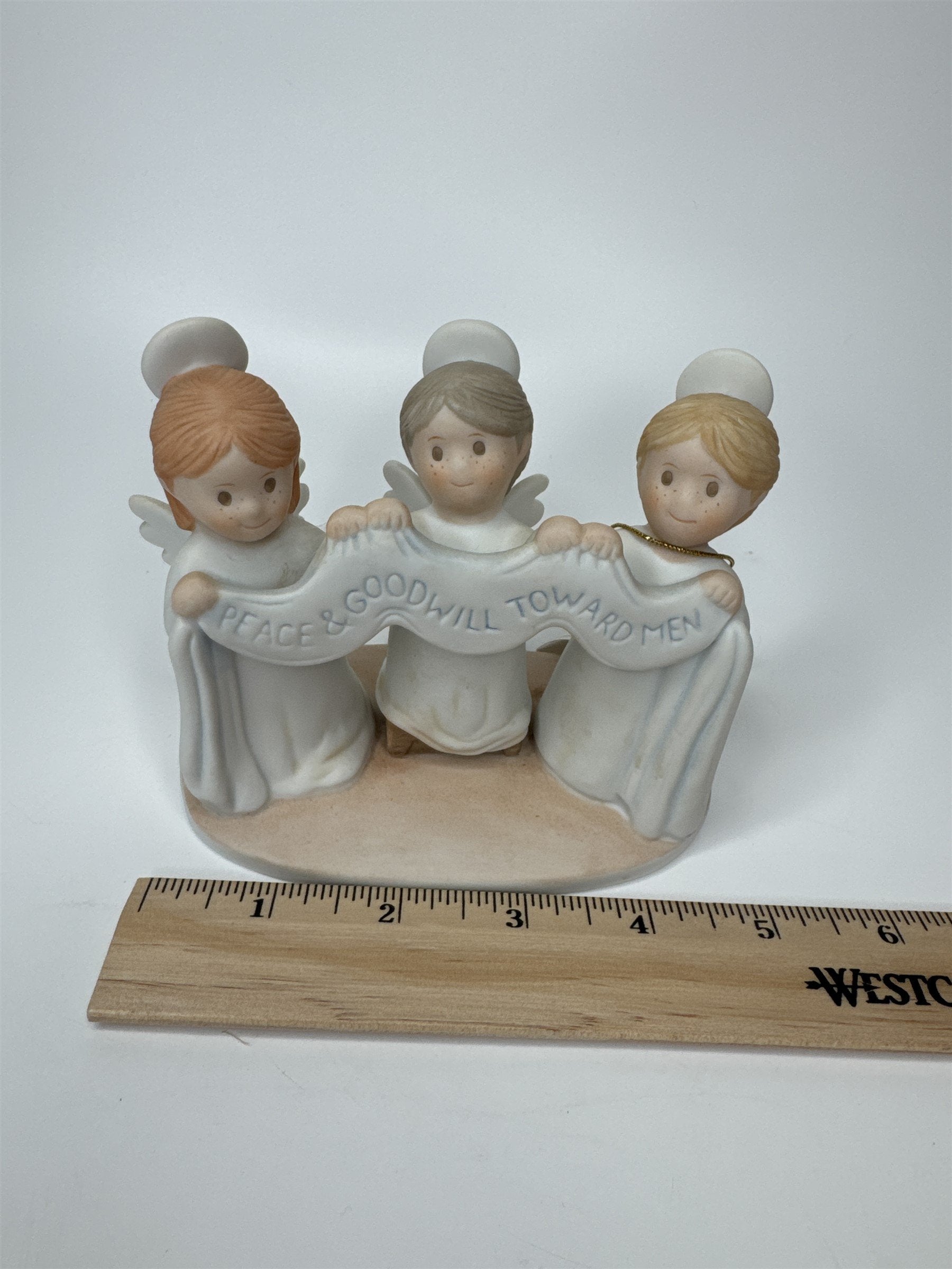 Vintage 1995 HOMCO Circle of Friends Masterpiece Angels on High! Luke 2:14