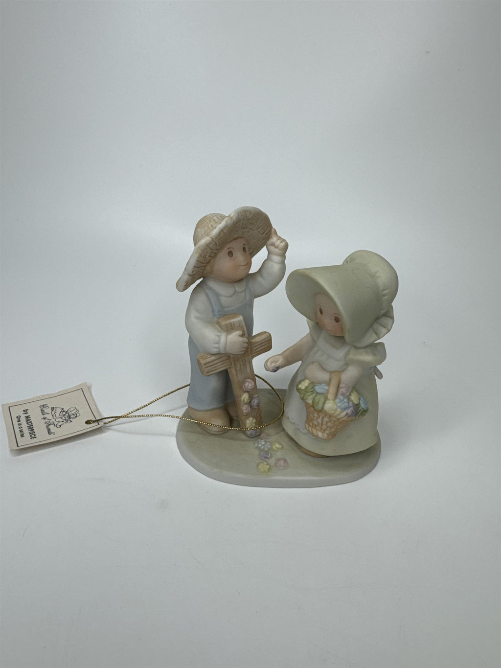 Vintage 1993 HOMCO Masterpiece Circle of Friends I BELIEVE! Cross Luke 24:6