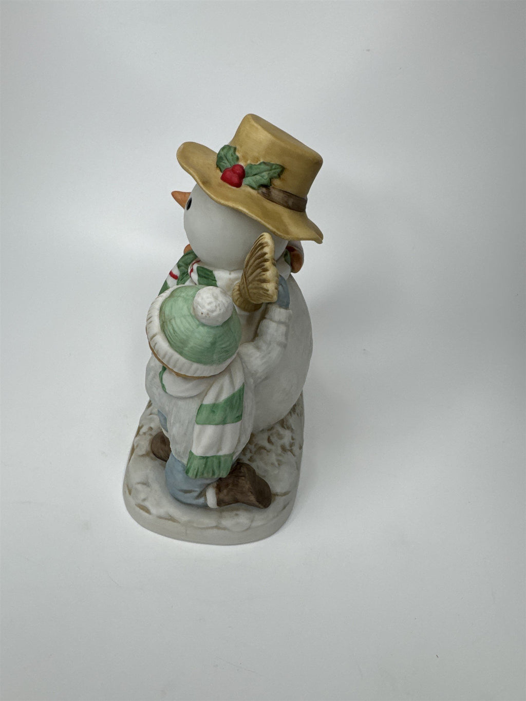 Vintage Home Interiors Our First Snowman Snowman and Children Figurine