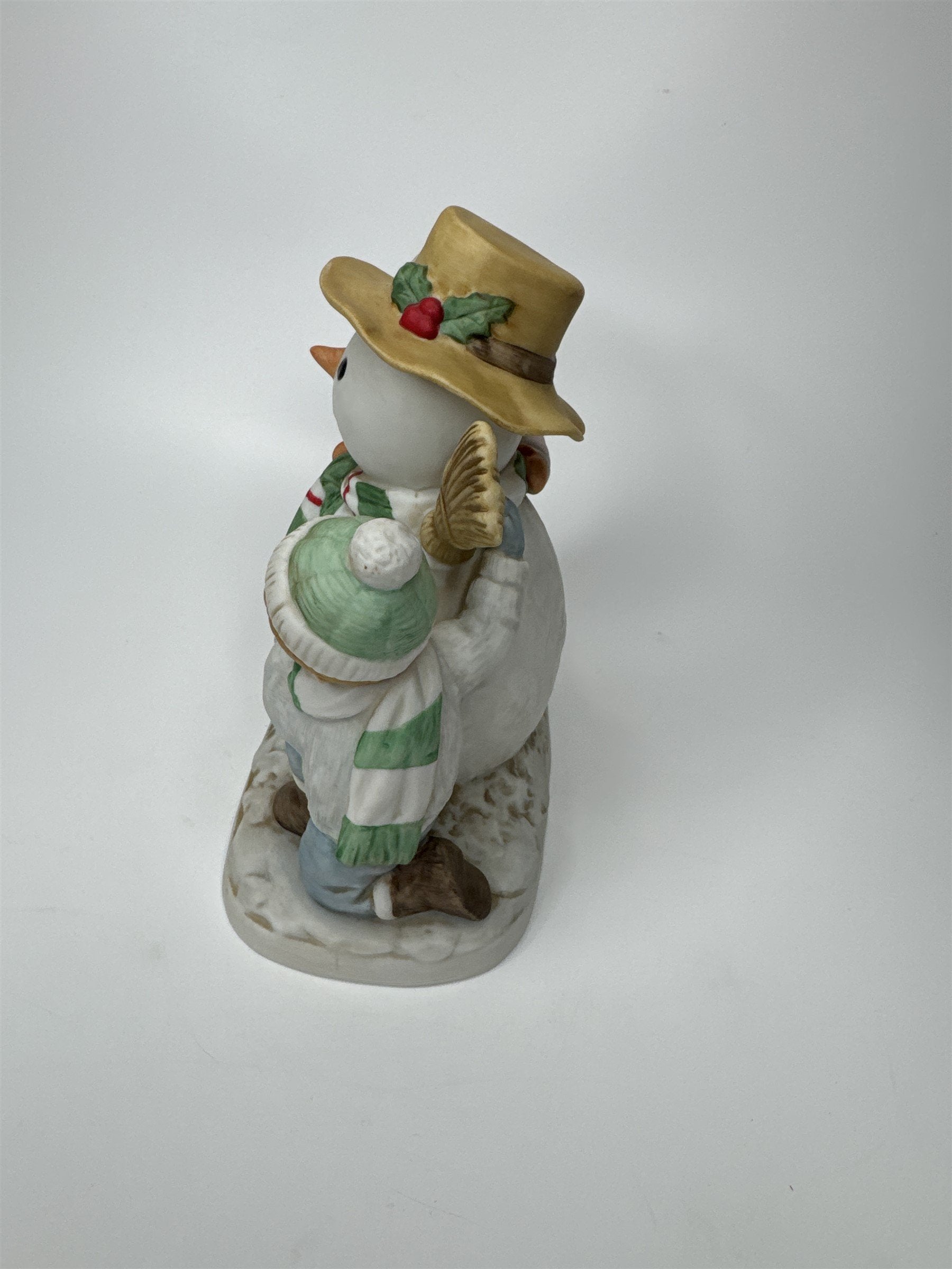 Vintage Home Interiors Our First Snowman Snowman and Children Figurine