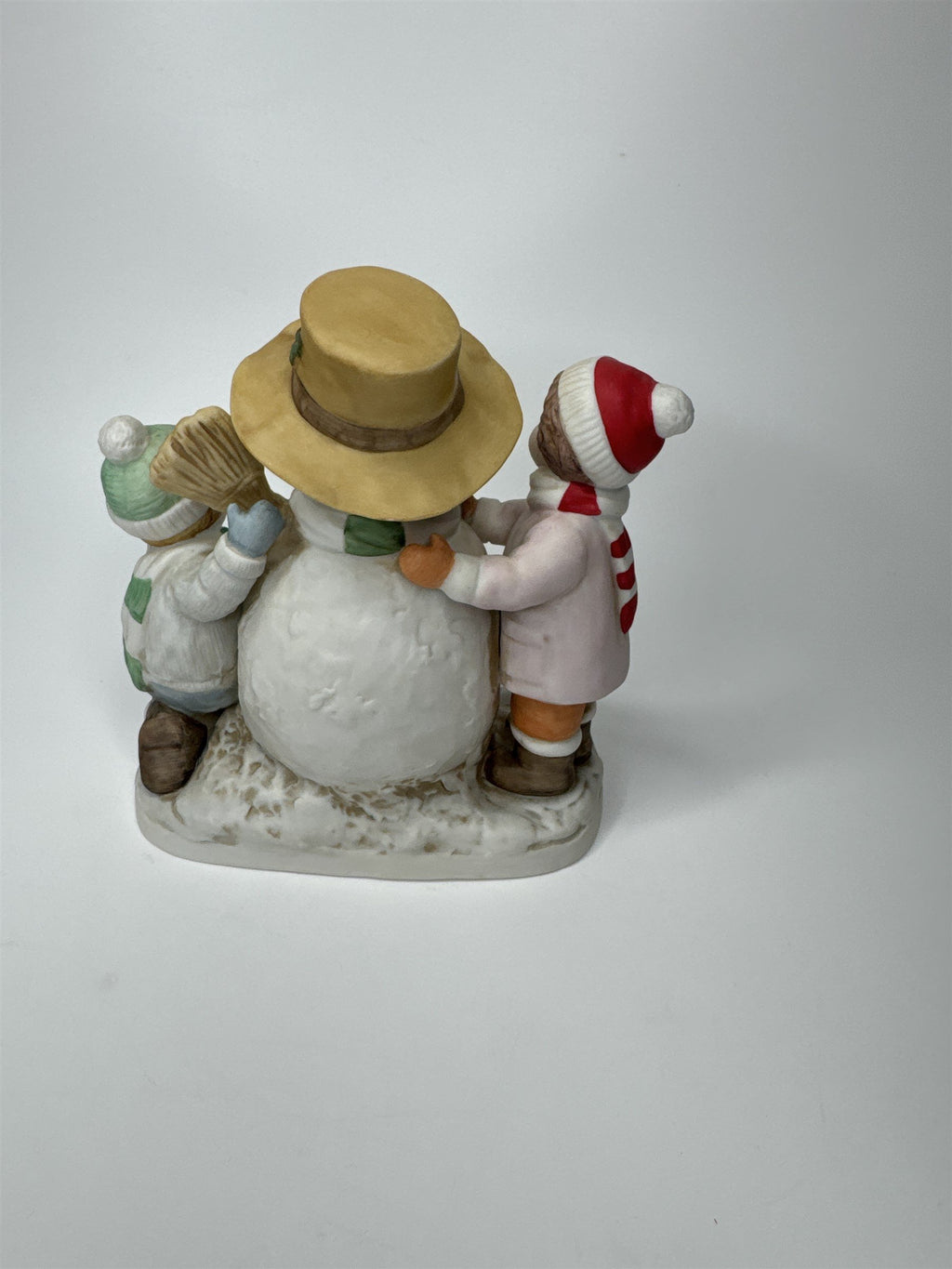Vintage Home Interiors Our First Snowman Snowman and Children Figurine