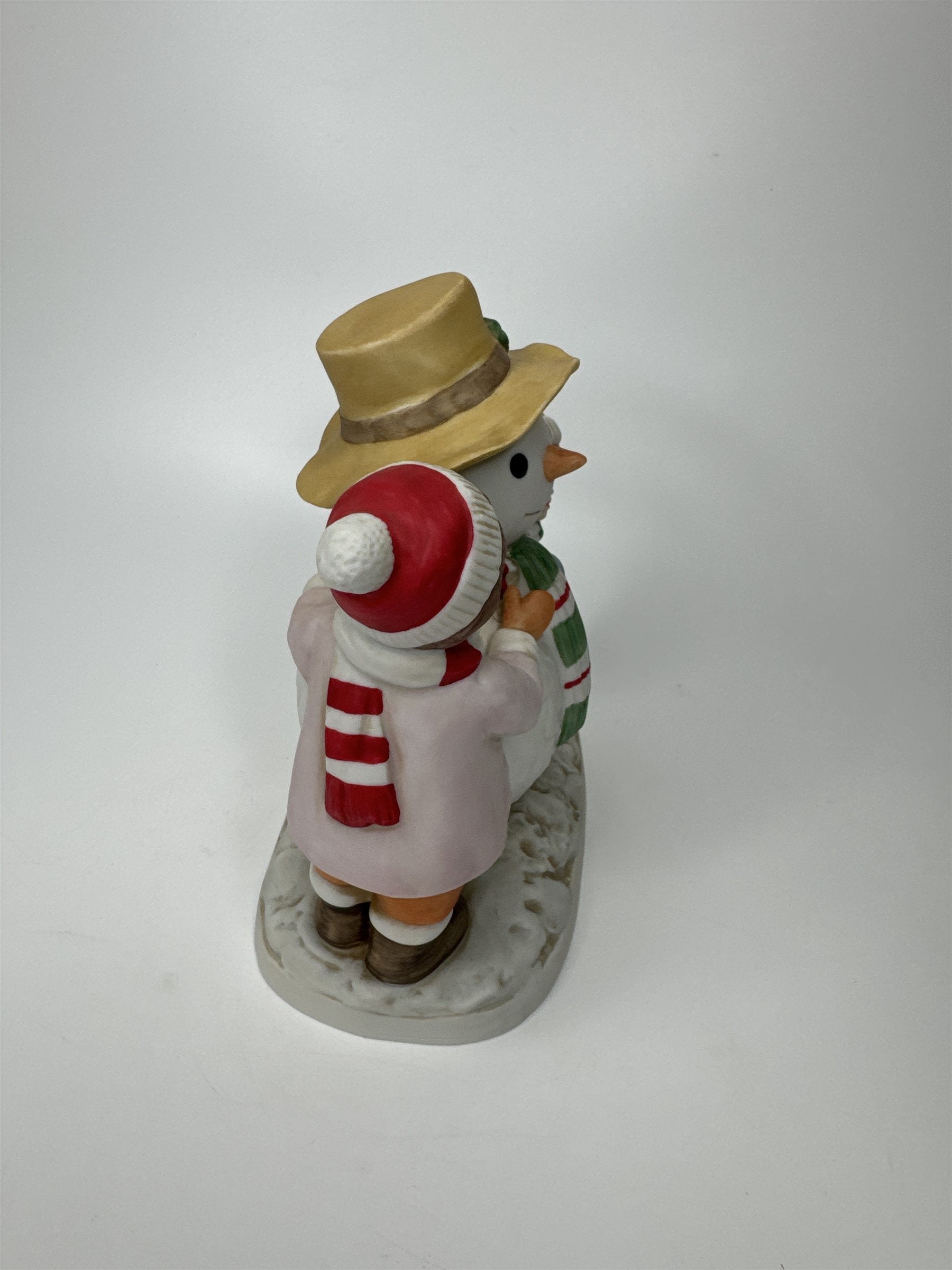Vintage Home Interiors Our First Snowman Snowman and Children Figurine