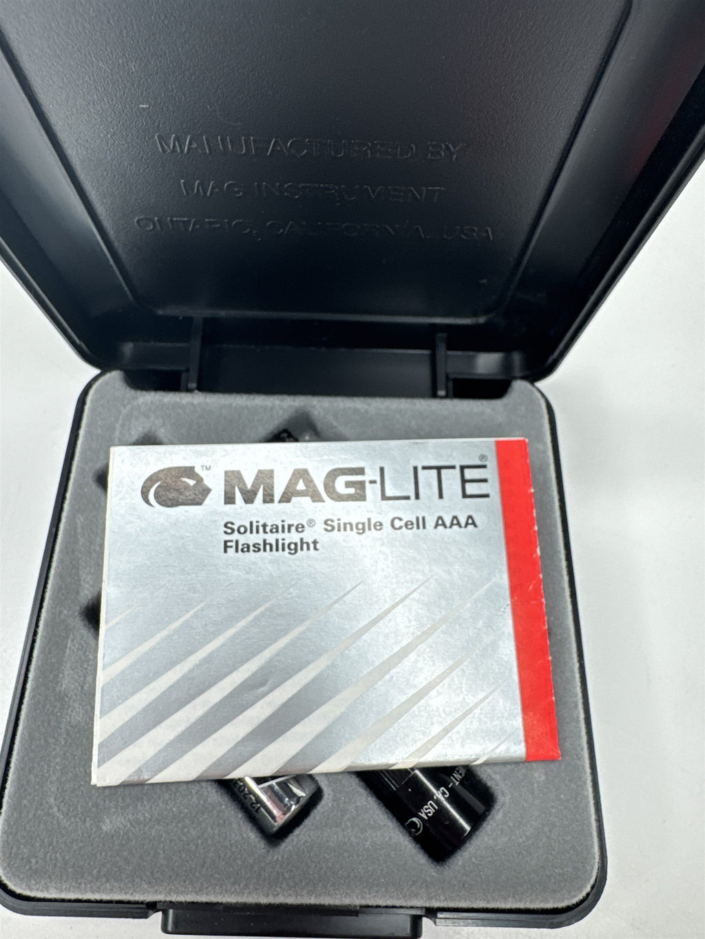 Vintage MAG-LITE 1994 Solitaire Single Cell AAA Flashlight in Black