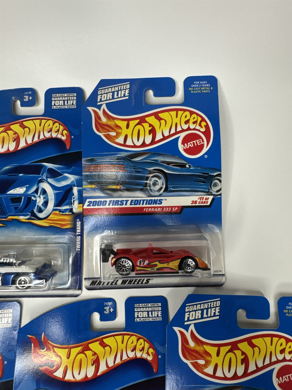 Lot of 5 Hot Wheels Mattel Wheels 1999-2000 Die Cast Metal Collectible Race Cars