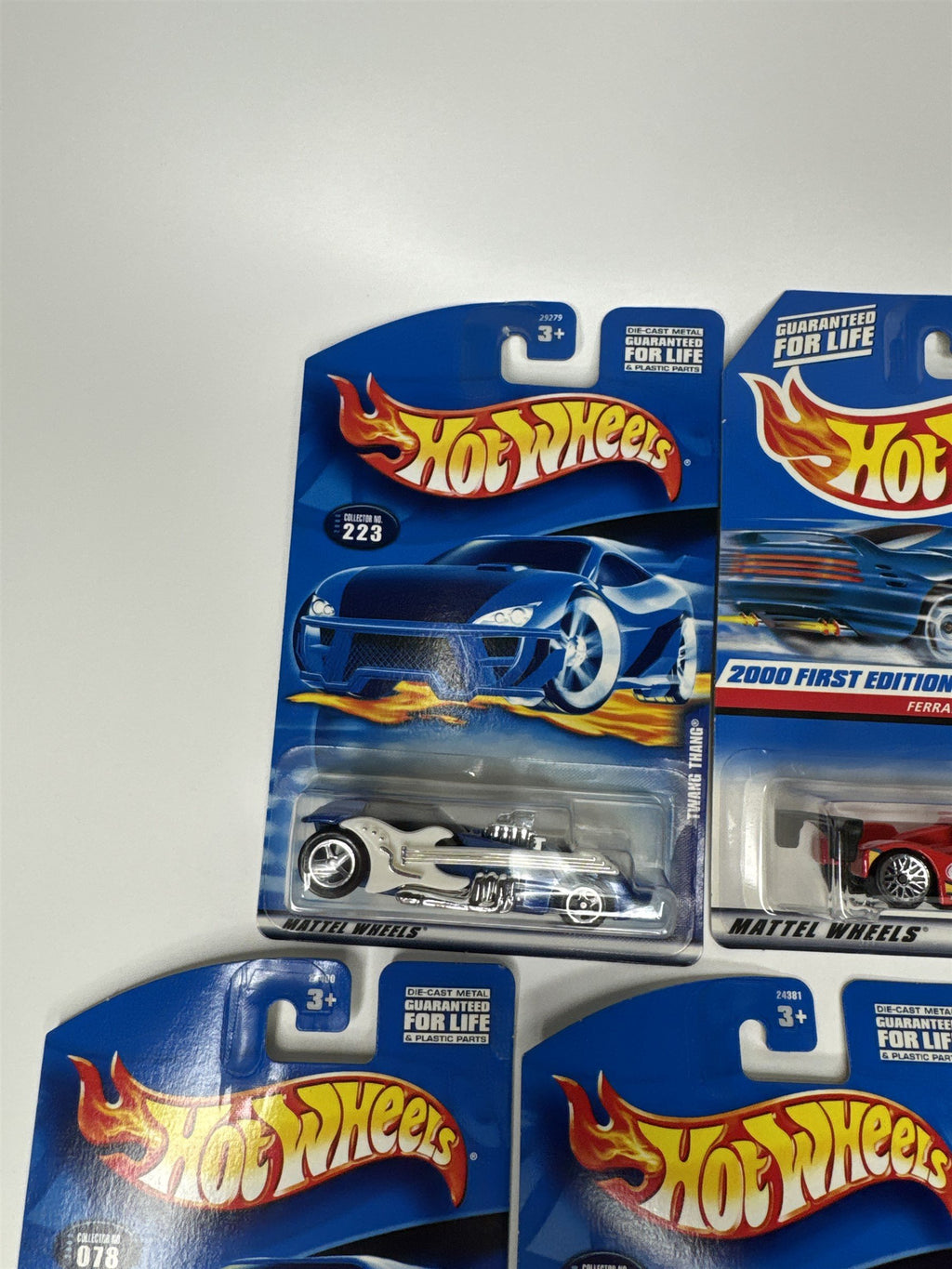 Lot of 5 Hot Wheels Mattel Wheels 1999-2000 Die Cast Metal Collectible Race Cars