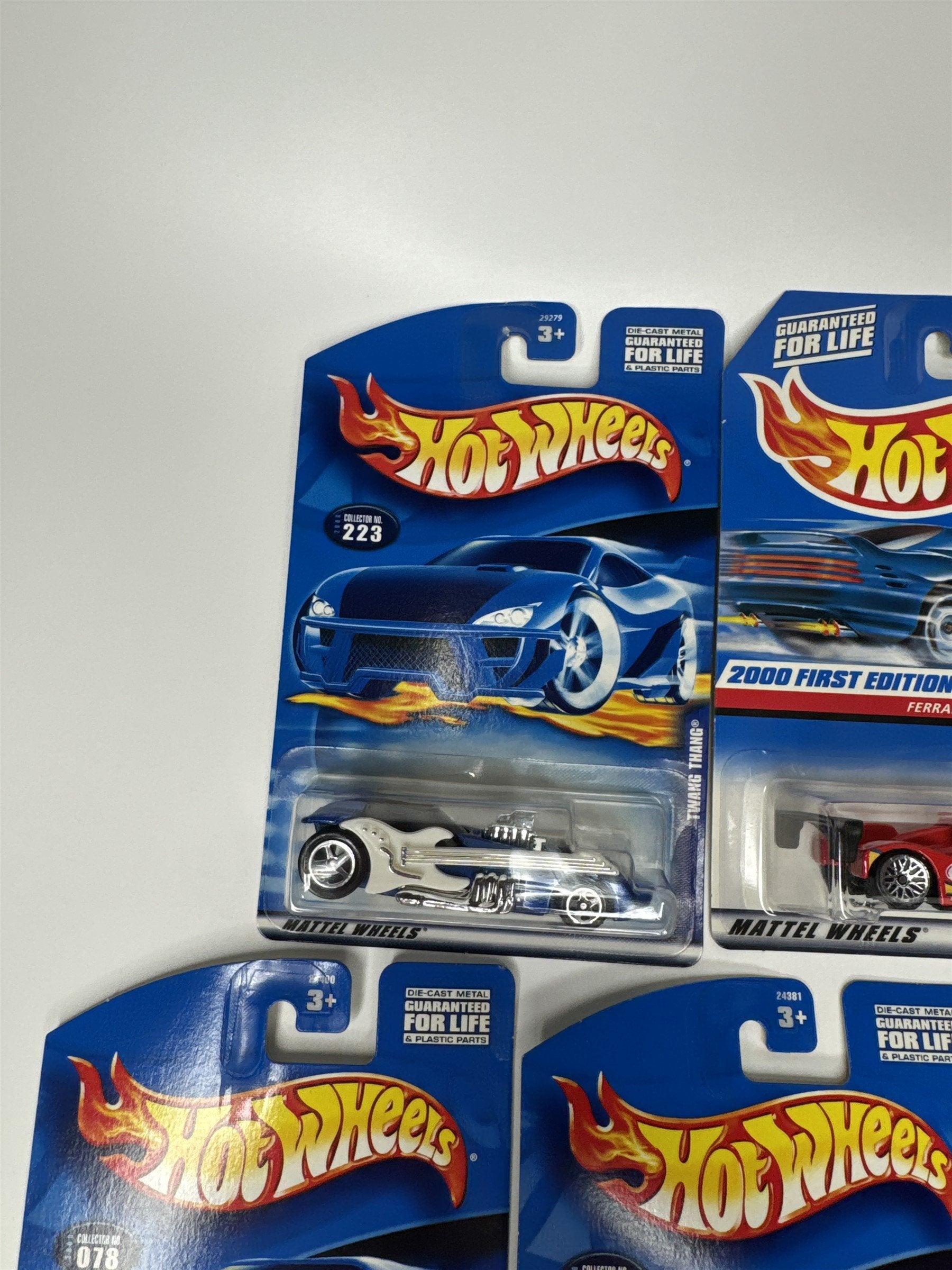 Lot of 5 Hot Wheels Mattel Wheels 1999-2000 Die Cast Metal Collectible Race Cars