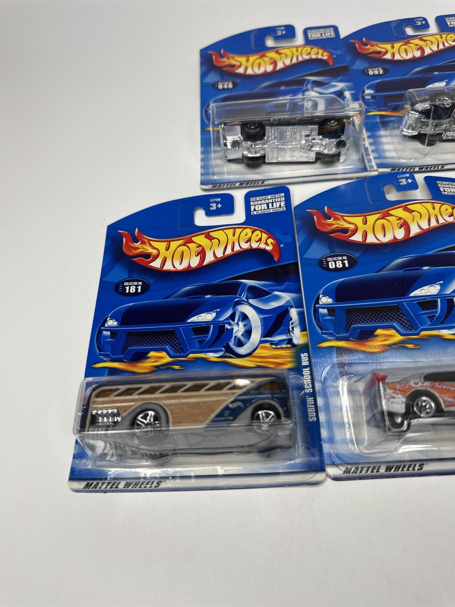 Lot of 5 Hot Wheels Mattel Wheels 2000-2001 Die Cast Metal Collectible Race Cars