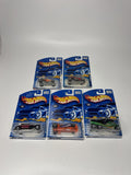 Lot of 5 Hot Wheels Mattel Wheels 2000-2001 Die Cast Metal Collectible Race Cars