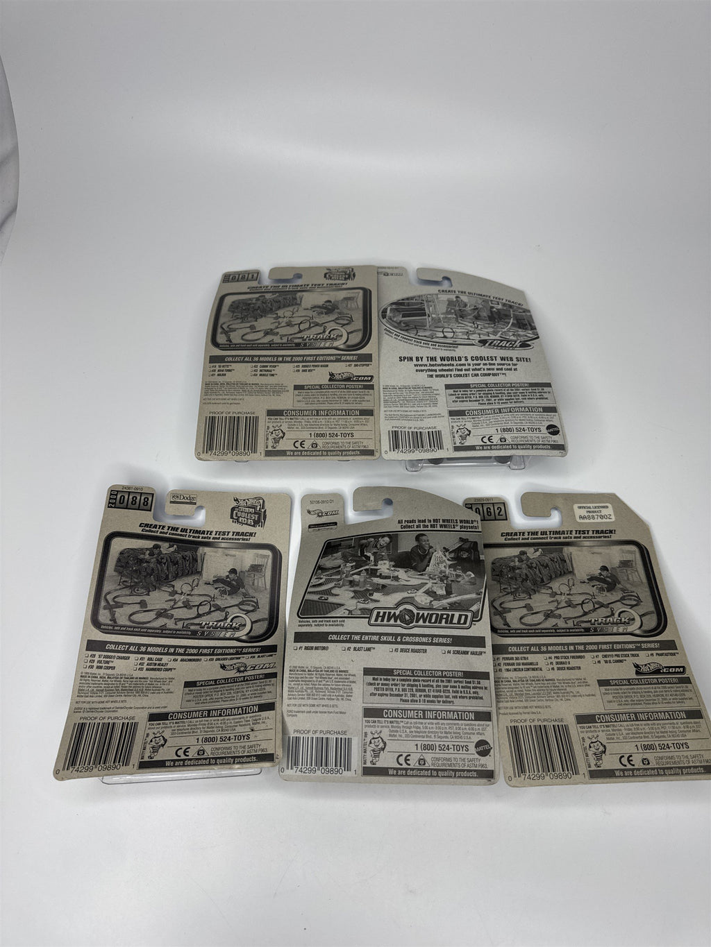 Lot of 5 Hot Wheels Mattel Wheels 1999-2000 Die Cast Metal Collectible Race Cars