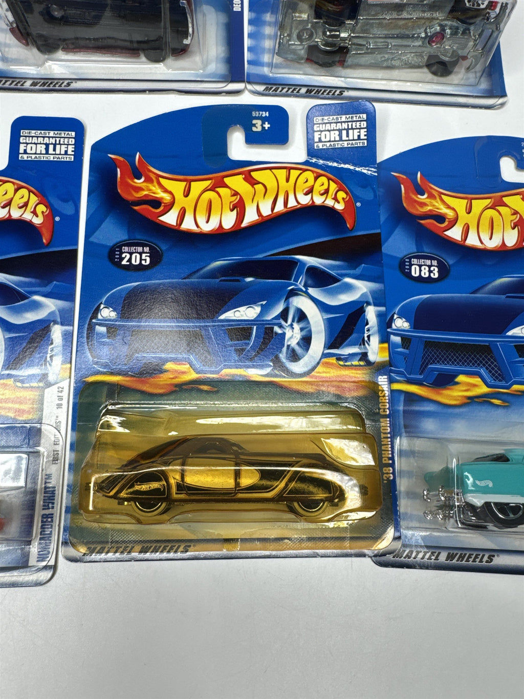 Lot of 5 Hot Wheels Mattel Wheels 2000-2001 Die Cast Metal Collectible Race Cars