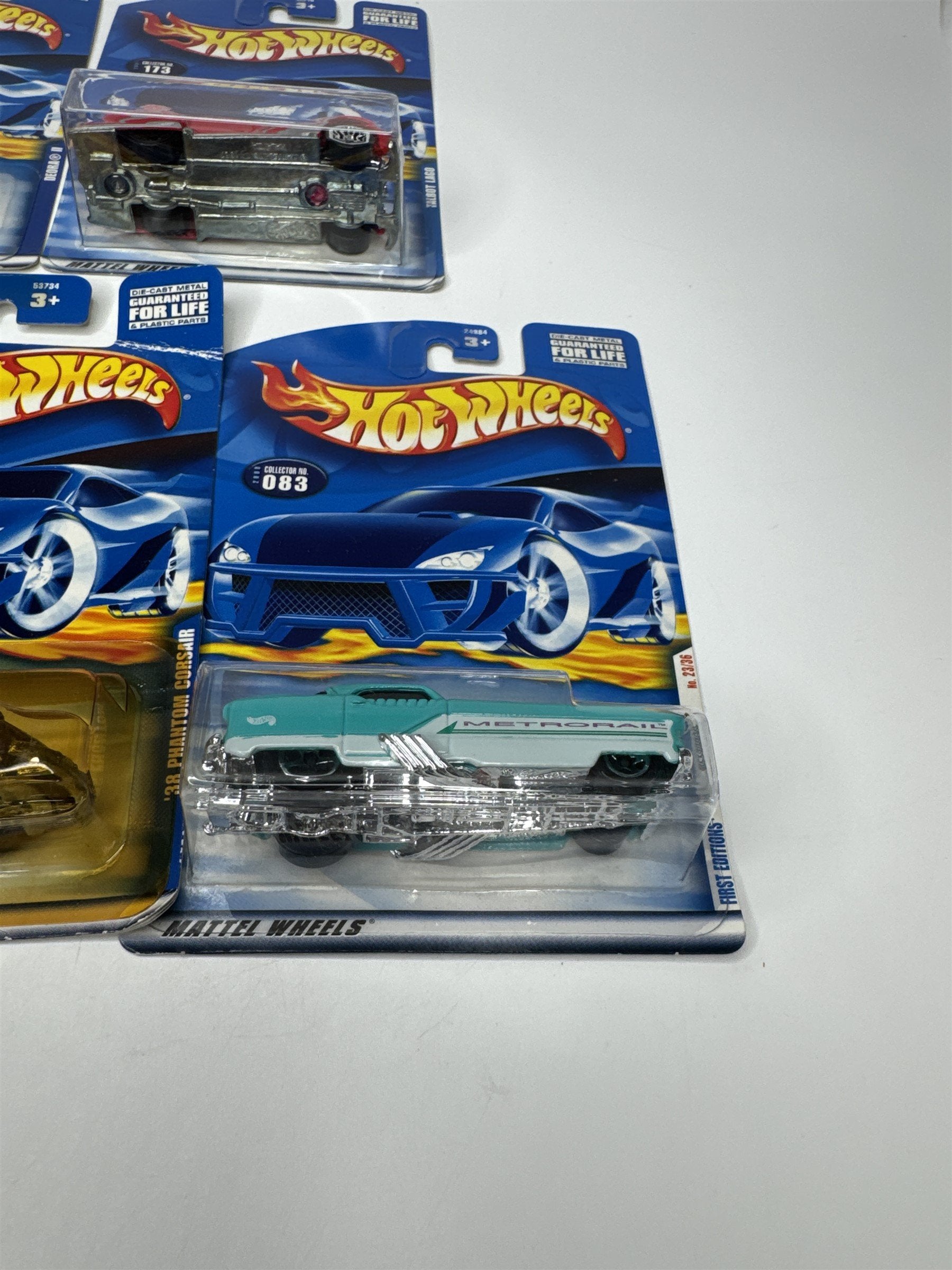Lot of 5 Hot Wheels Mattel Wheels 2000-2001 Die Cast Metal Collectible Race Cars