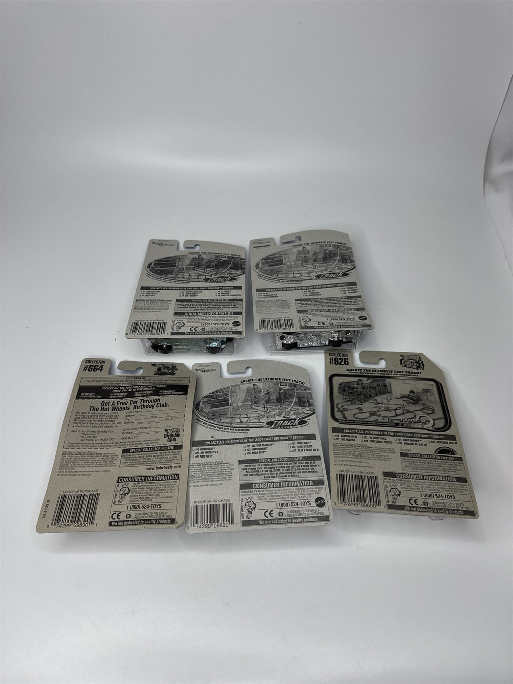 Lot of 5 Hot Wheels Mattel Wheels 1997-2000 Die Cast Metal Collectible Race Cars