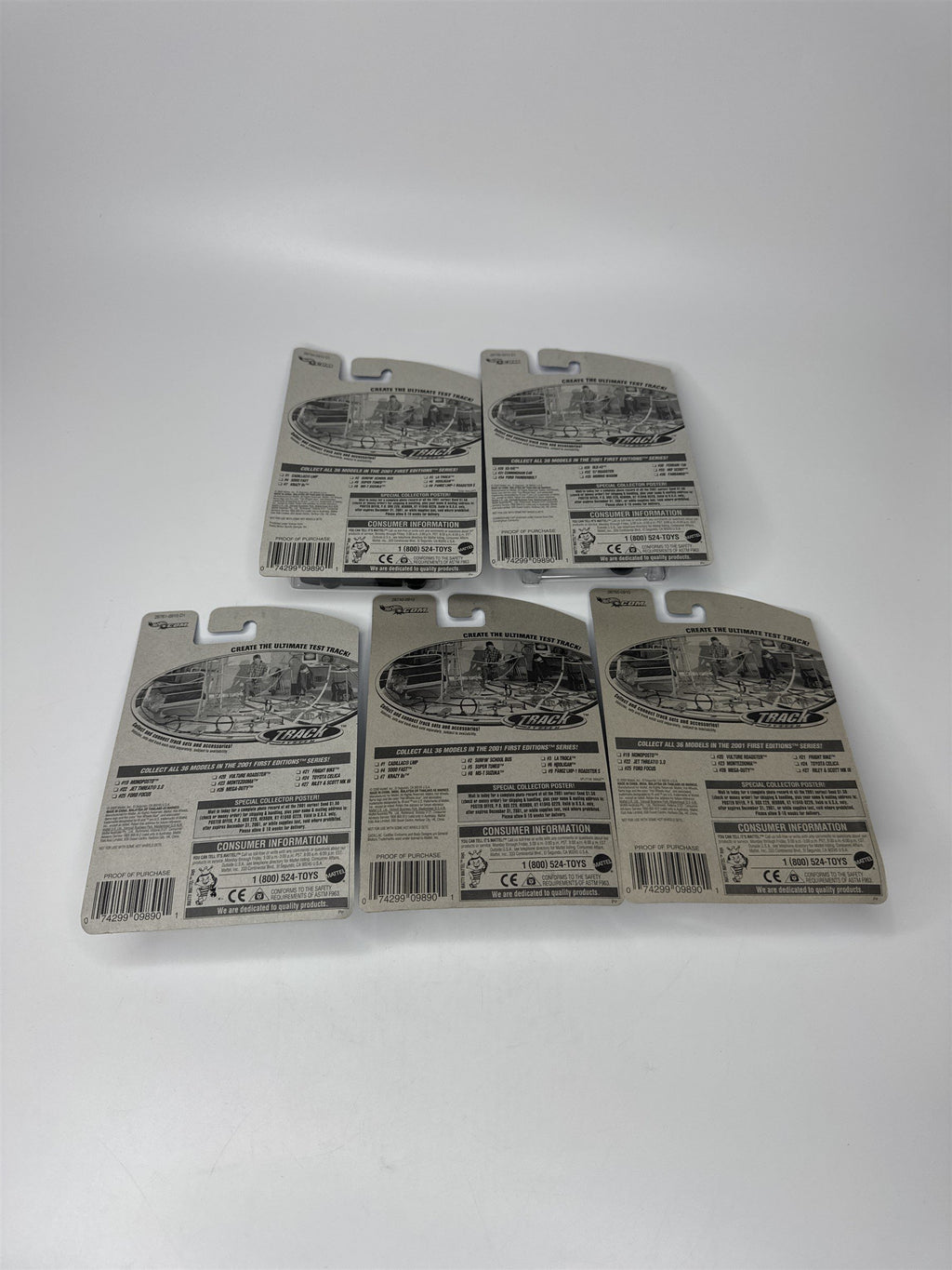 Lot of 5 Hot Wheels Mattel Wheels 2000 Die Cast Metal Collectible Race Cars