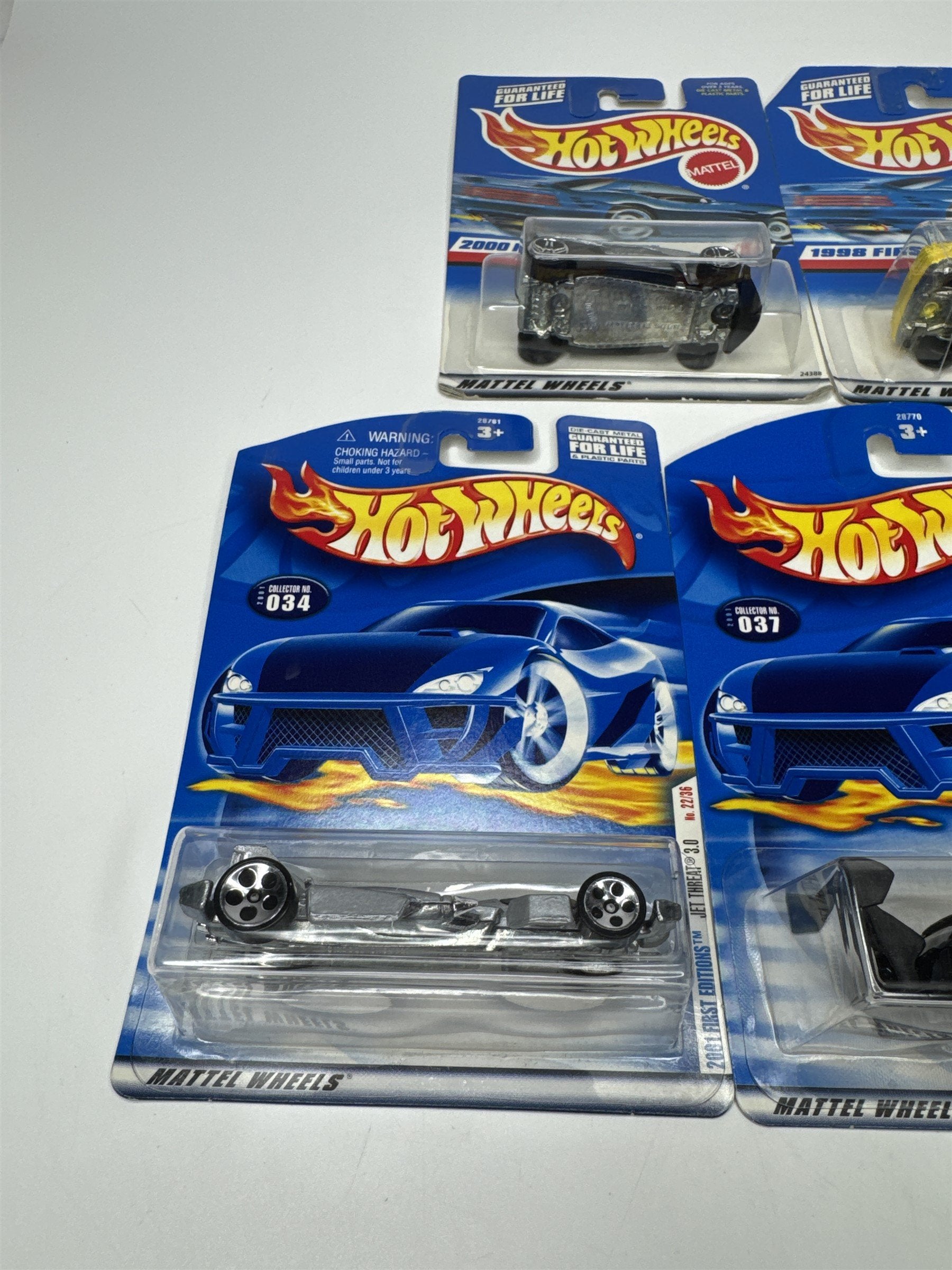 Lot of 5 Hot Wheels Mattel Wheels 1997-2001 Die Cast Metal Collectible Race Cars