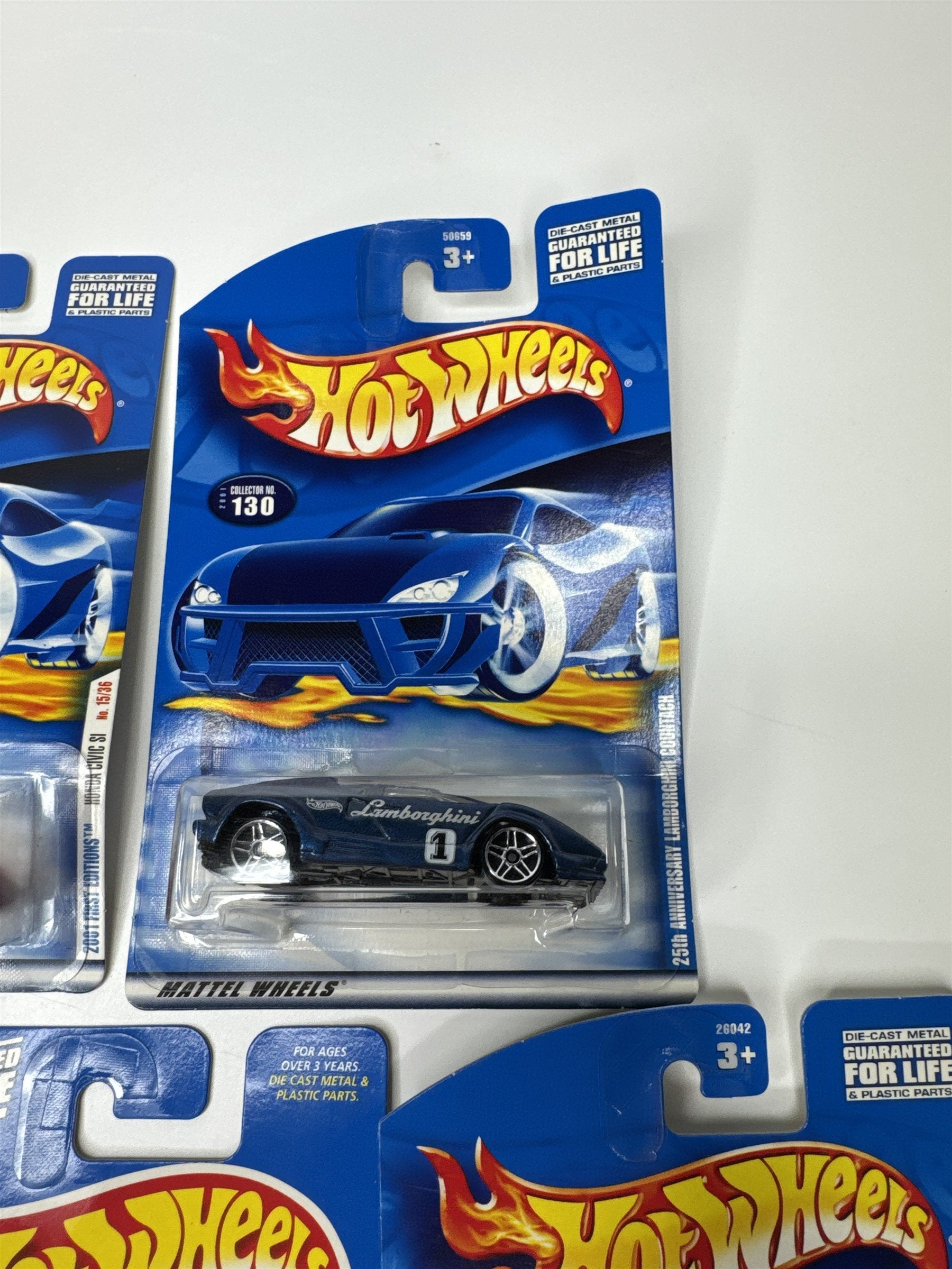 Lot of 5 Hot Wheels Mattel Wheels 1999-2000 Die Cast Metal Collectible Race Cars