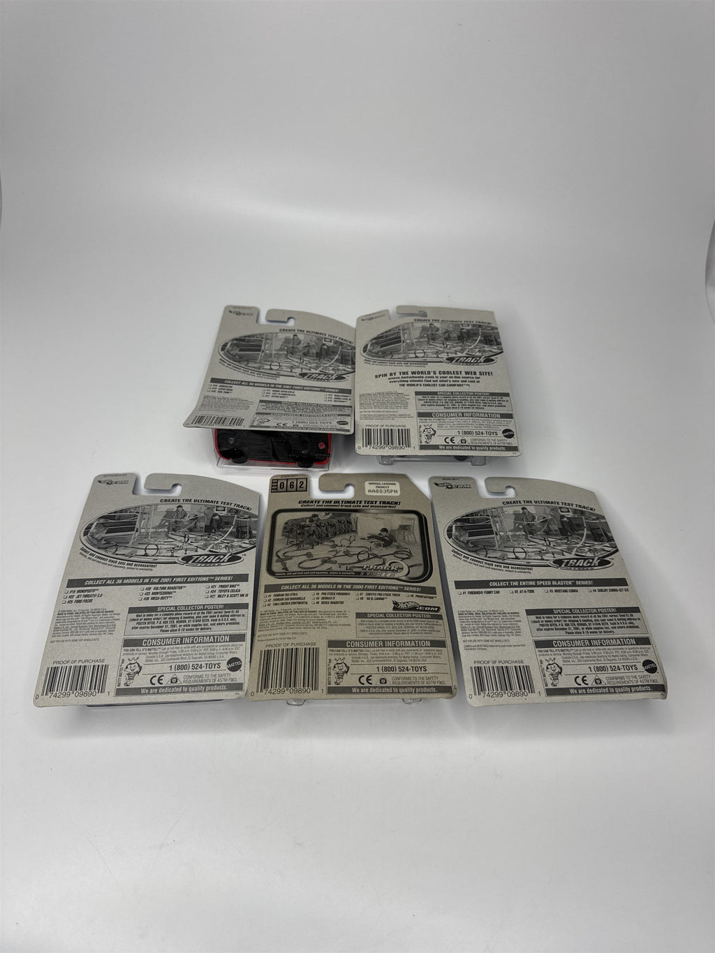 Lot of 5 Hot Wheels Mattel Wheels 1999-2000 Die Cast Metal Collectible Race Cars