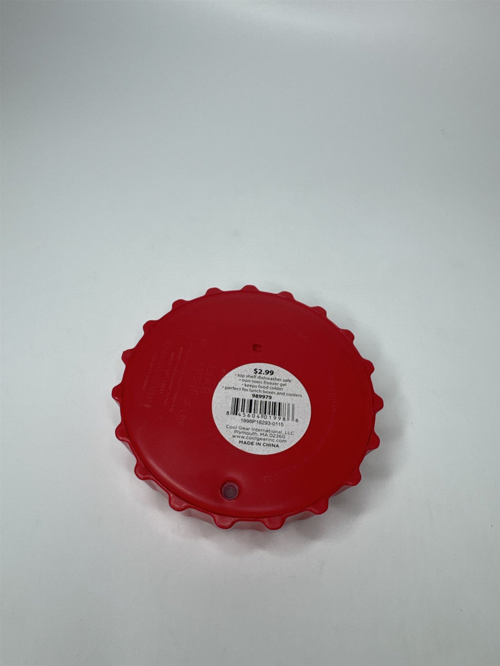 Coca-Cola Bottle Cap Ice Pack Red Freeze Me Cool Gear ICE PACK