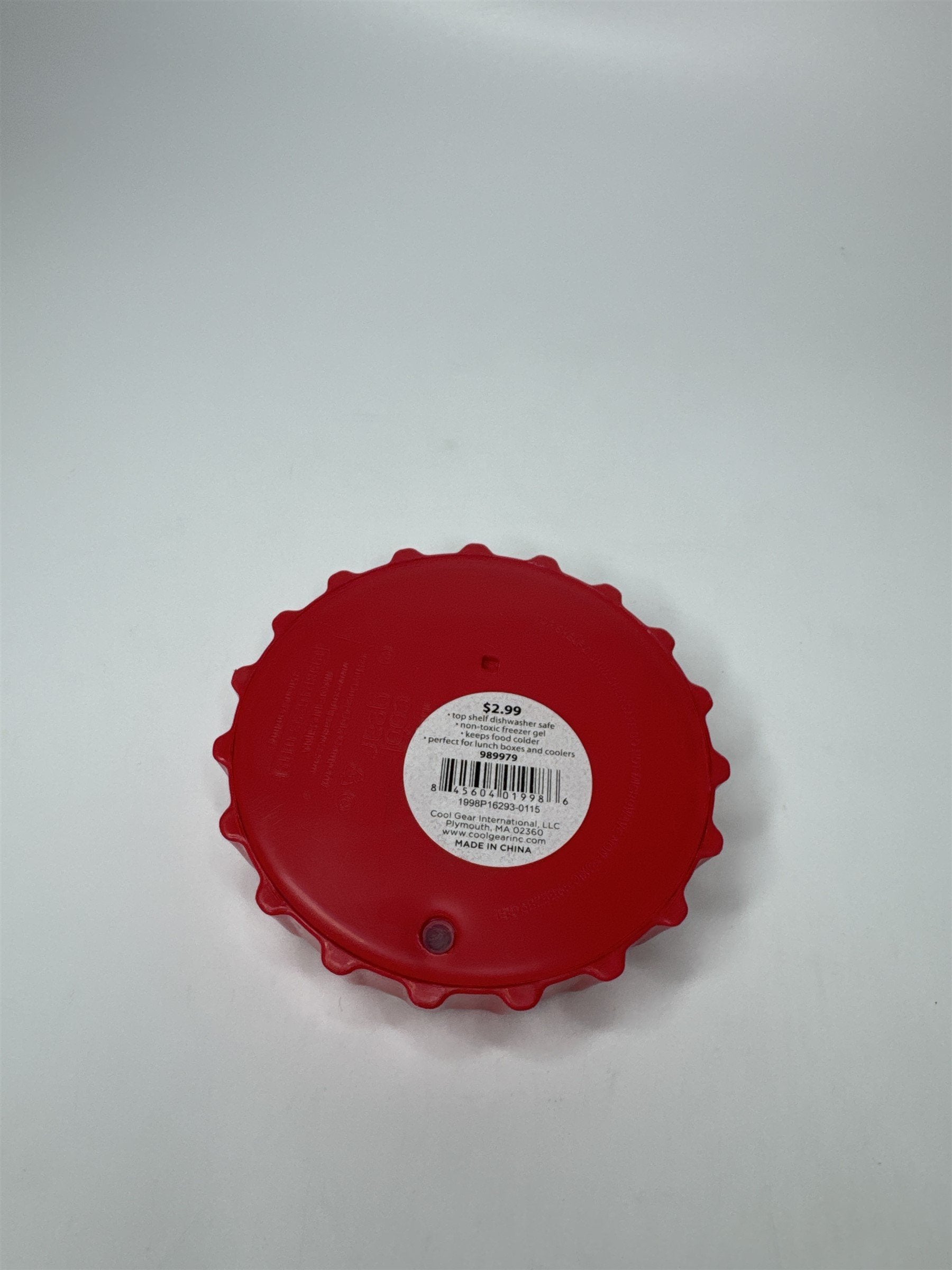 Coca-Cola Bottle Cap Ice Pack Red Freeze Me Cool Gear ICE PACK