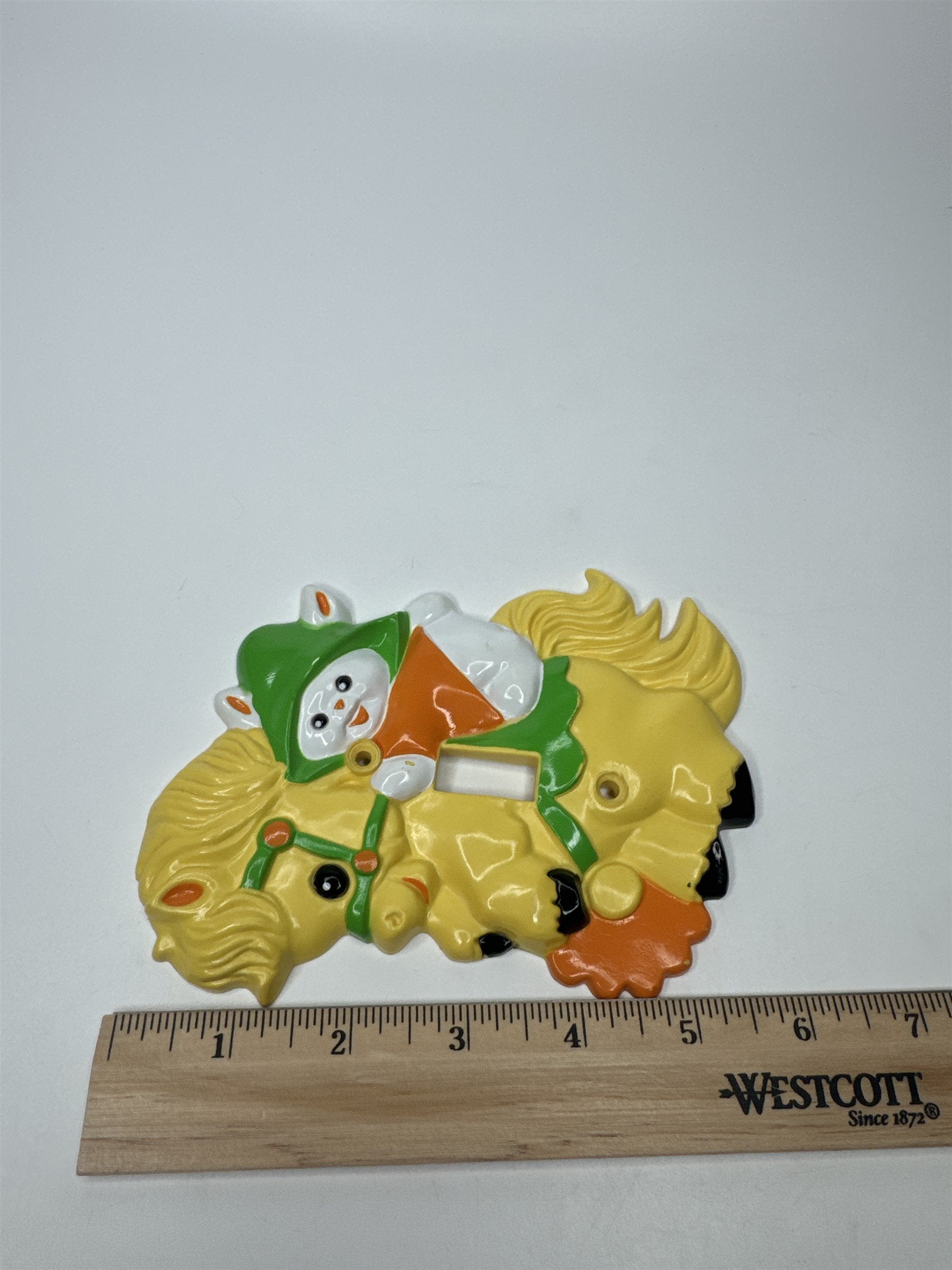 Vintage 1975 Avon Kiddie Products Light Switch Cover Horse Rabbit Animal