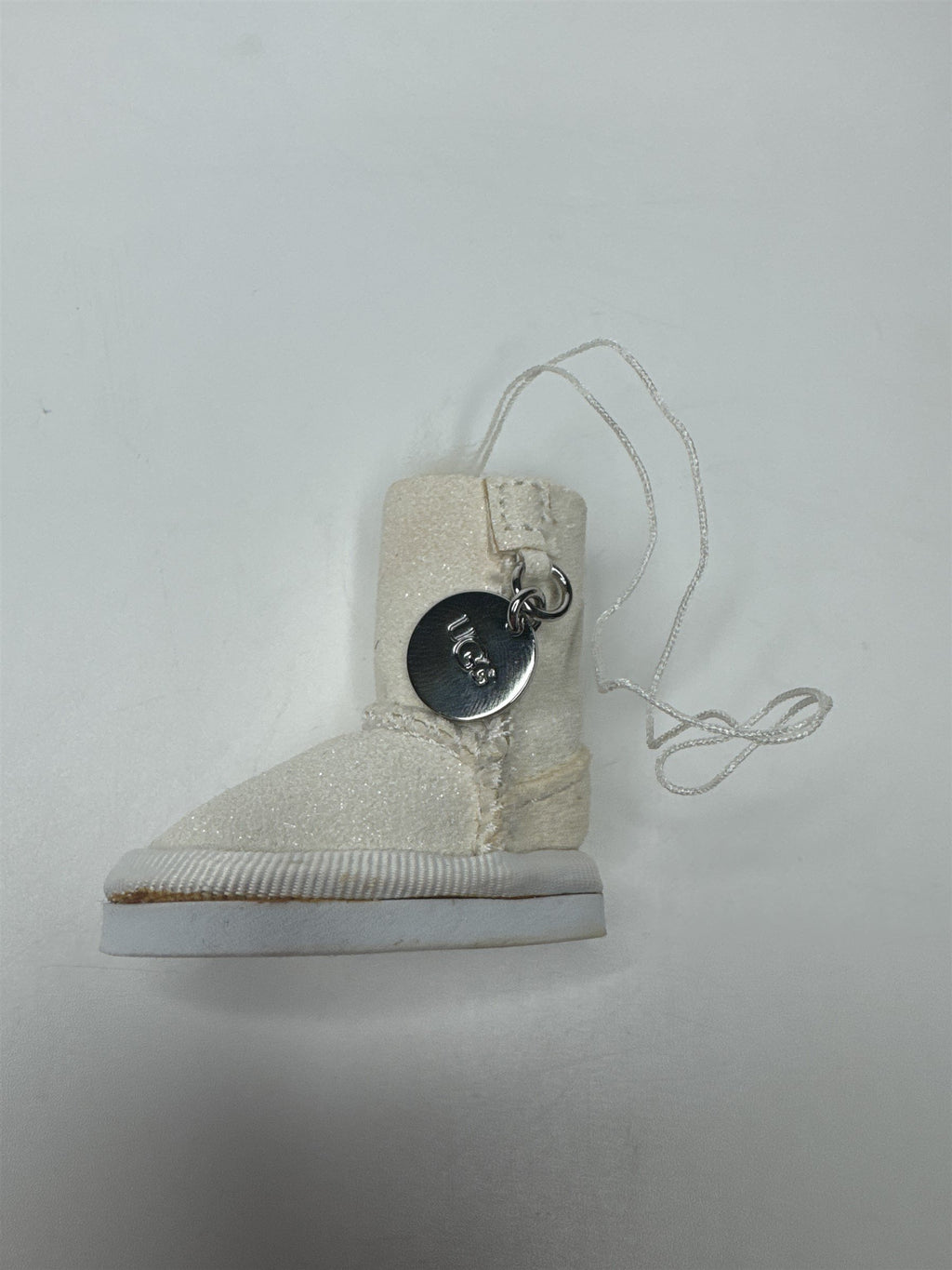 Miniature Ugg Boot Keychain Charm Cream Color (Glue Marks)