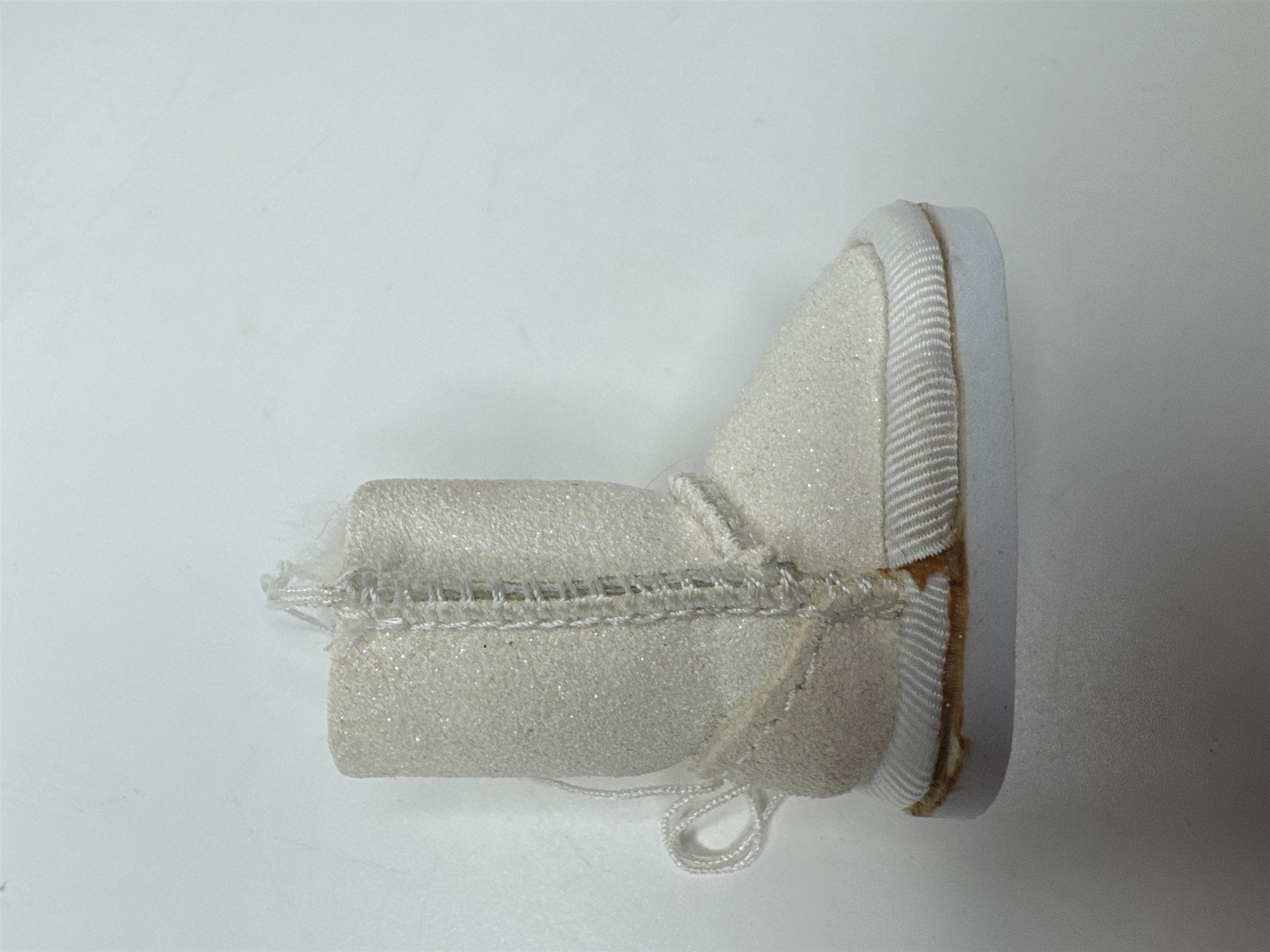 Miniature Ugg Boot Keychain Charm Cream Color (Glue Marks)
